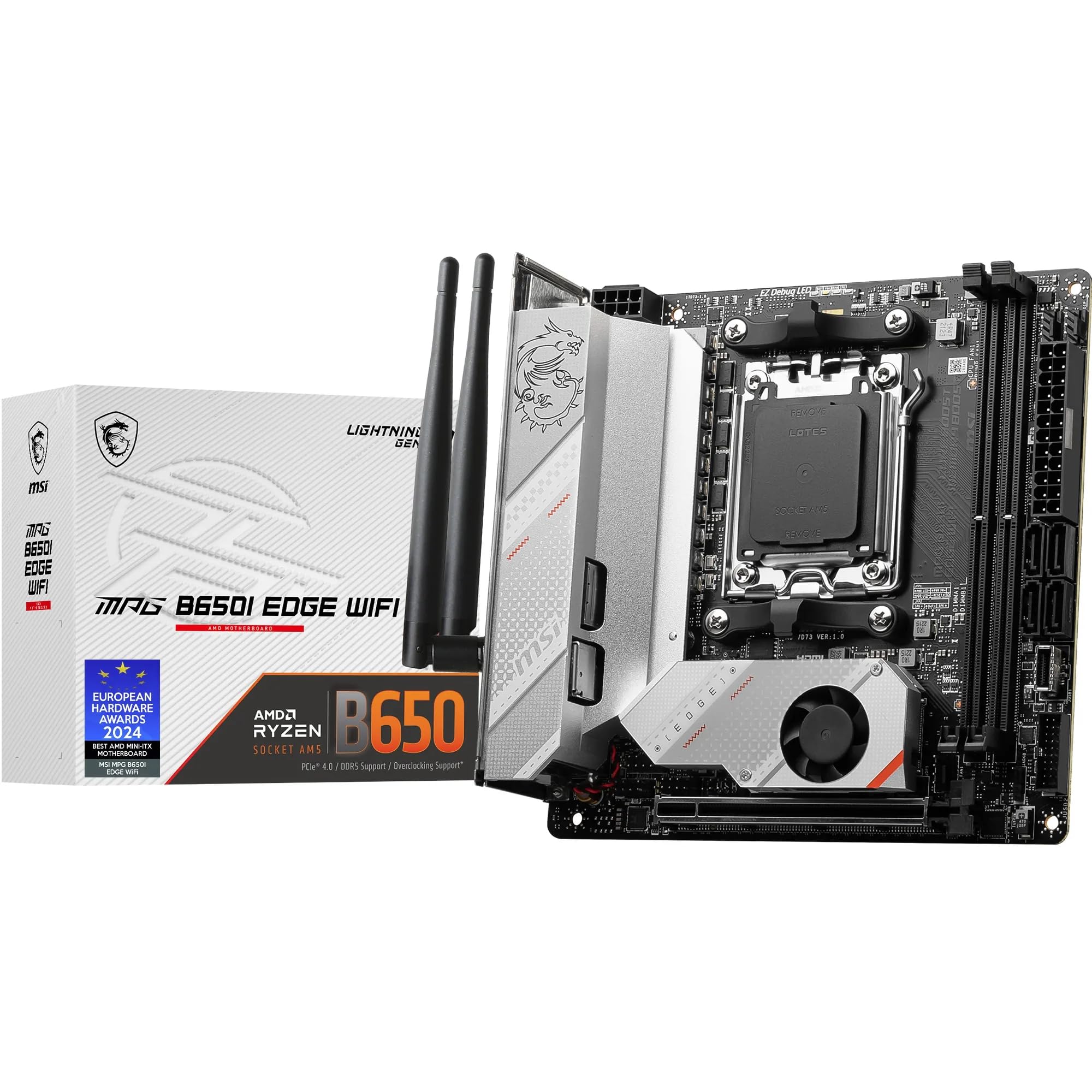 Amazon.com: MSI MPG B650I EDGE WIFI AMD AM5 M-ITX Motherboard, 2x