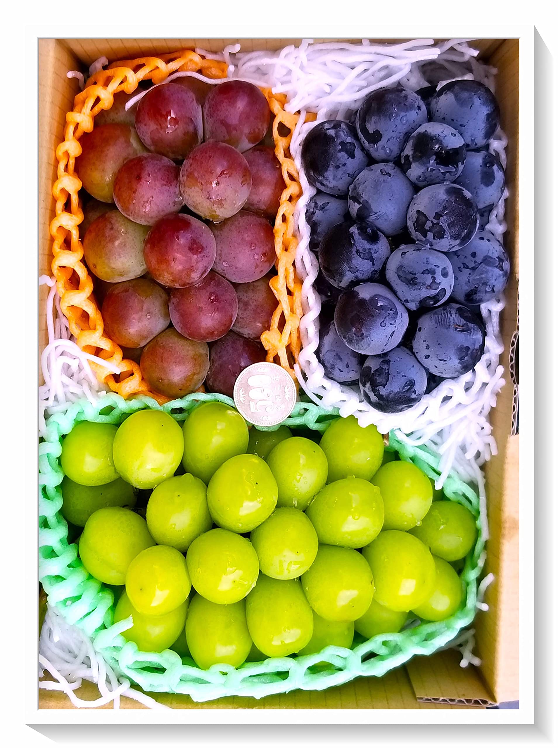 Amazon.co.jp: ギフト化粧箱【ブドウ3種 豪華食べ比べ】 糖度:20度