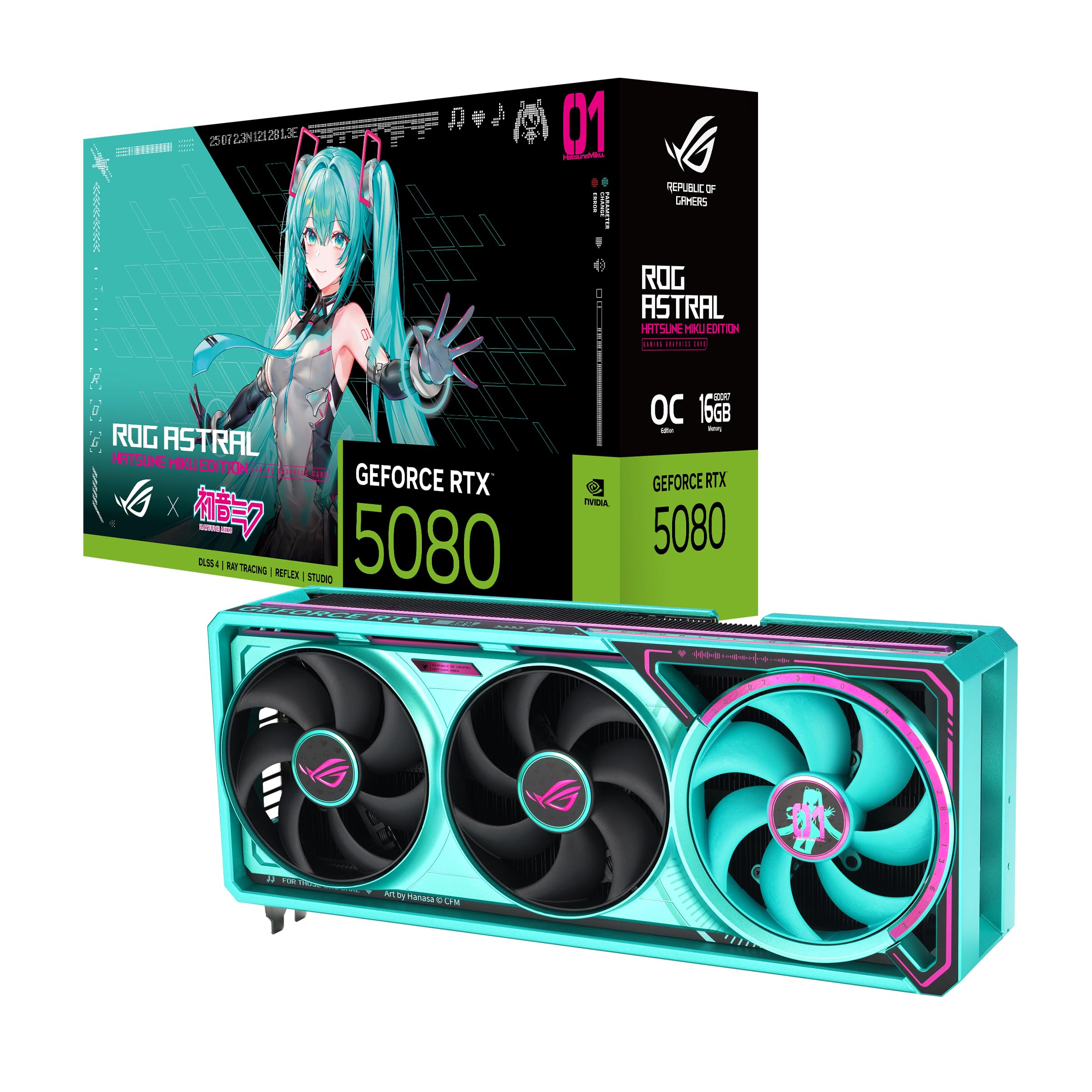 Amazon.com: ASUS ROG Astral GeForce RTX 5080 16GB GDDR7 OC Hatsune