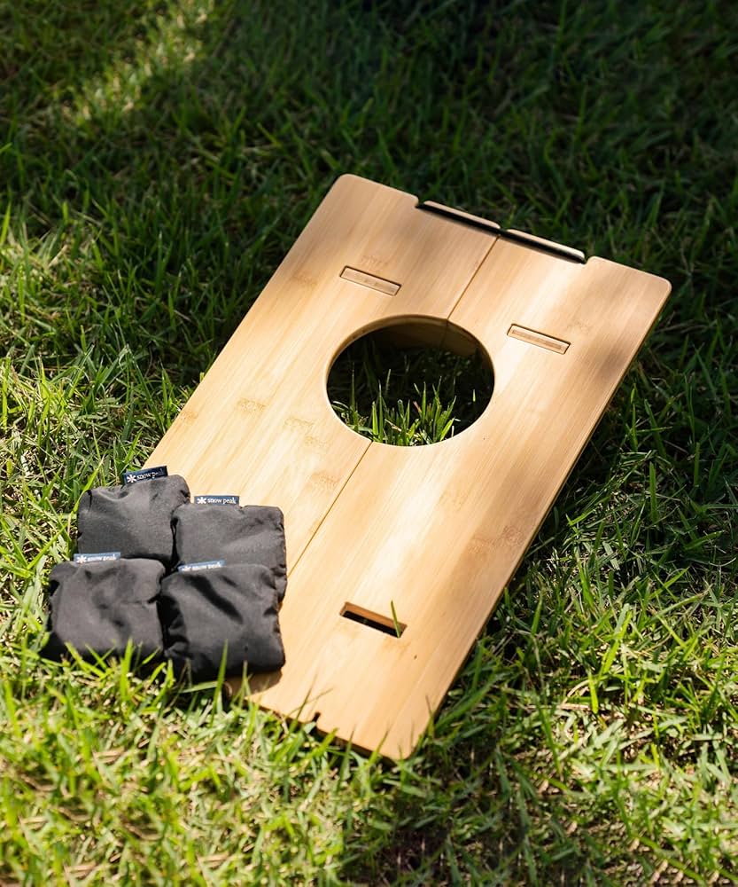 Snow Peak FES-095 Cornhole Table, Desk, Cornhole Board, Camping