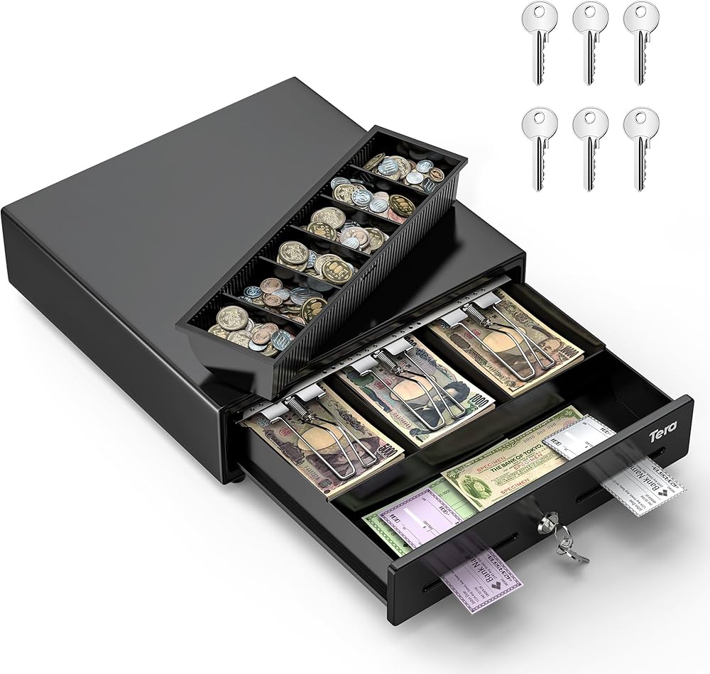 Amazon.co.jp: Tera キャッシュレジスタードロワー POSシステム対応 4