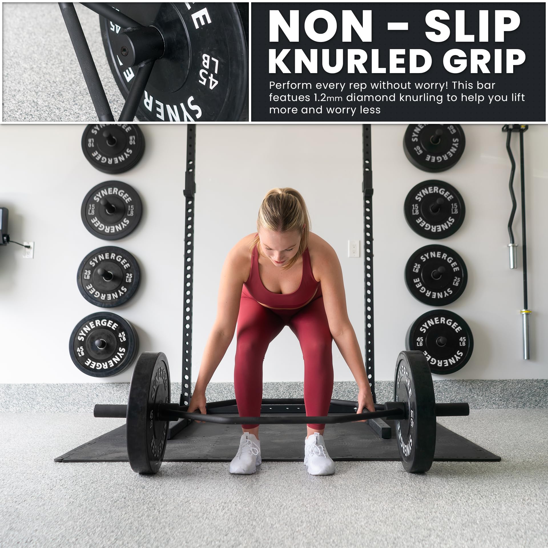 スヌーピー】オリンピックHEXバー+20kgプレート×2 スヌーピー