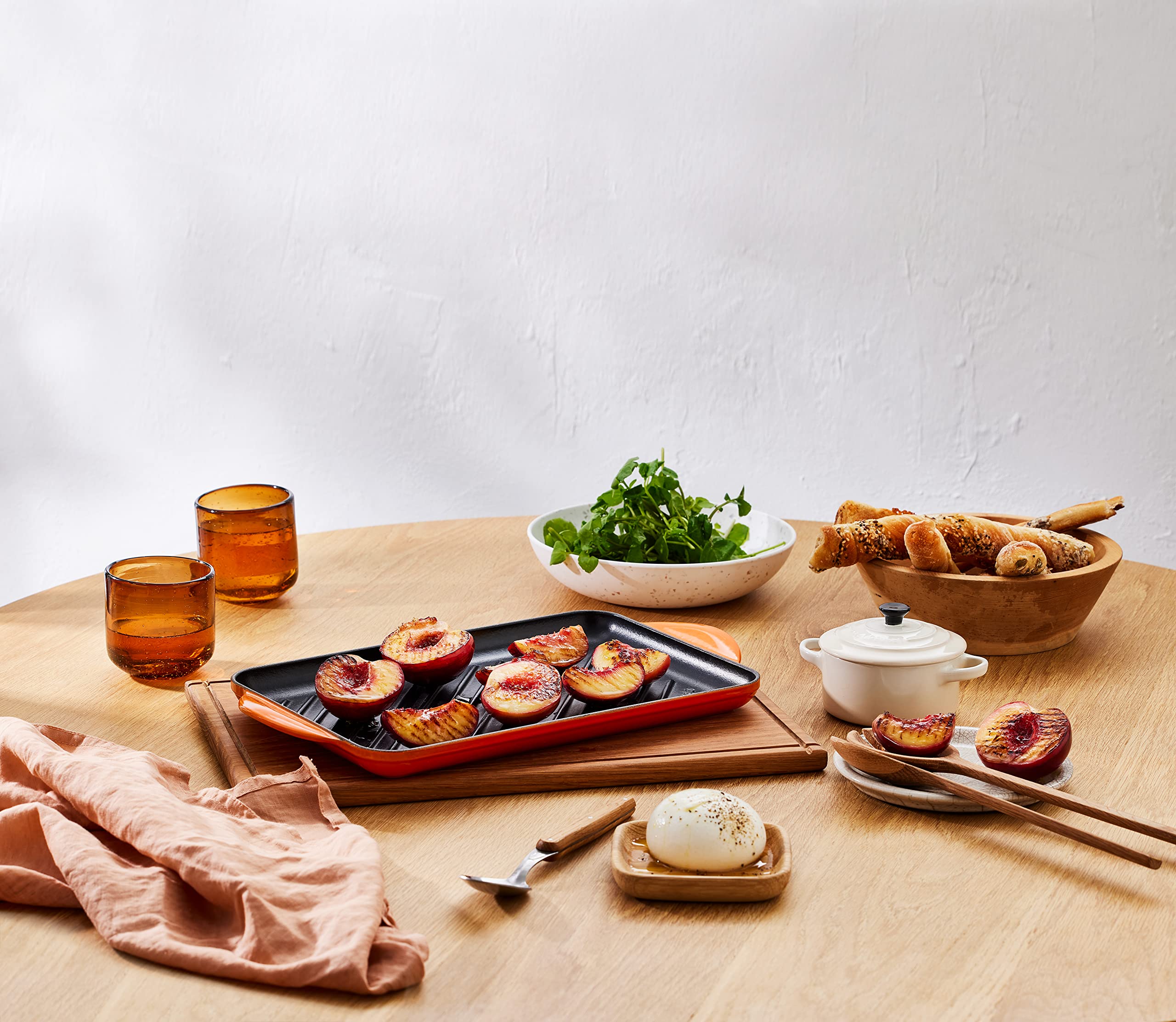 Amazon.co.jp: ル・クルーゼ(Le Creuset) グリルパン 長方形 ブラック