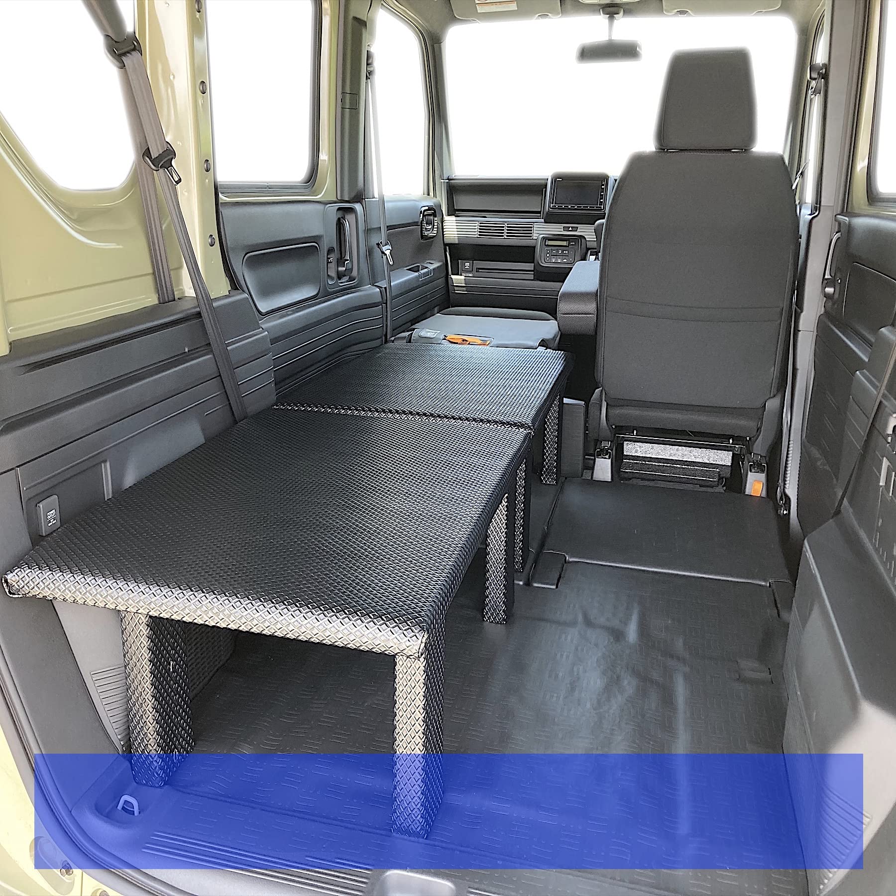 Amazon.co.jp: N-VAN JJ1 ベッドキット 助手席側用 2分割式 黒 車中泊