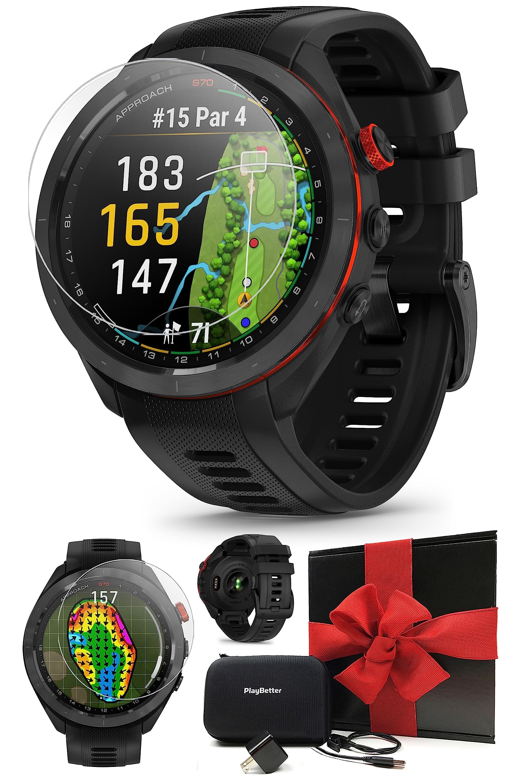 Amazon.com: Garmin Approach S70 (Black, 47mm) Golf GPS Watch