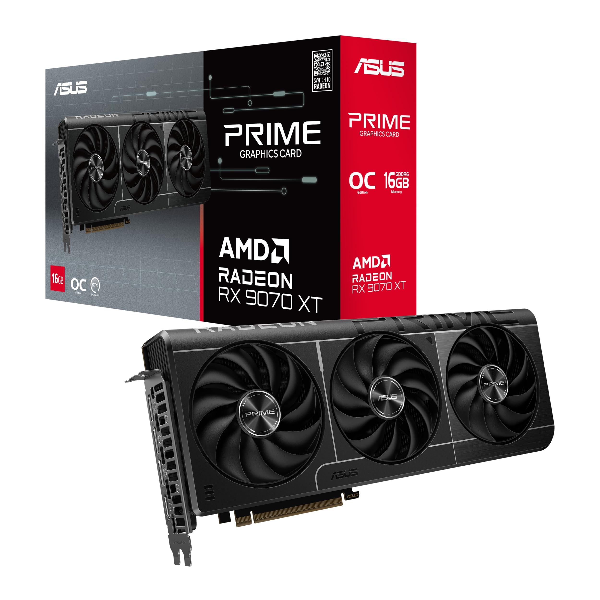 ASUS Placa de vídeo AMD Radeon RX9070XT PCIe 5.0 16GB GDDR6 PRIME