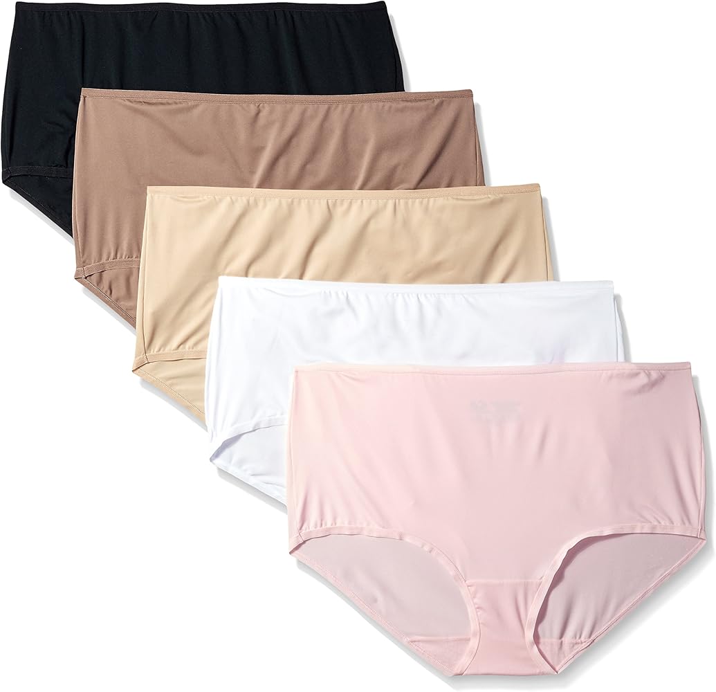 Fruit of The Loom Women's 5 Pack Microfiber Brief Panties