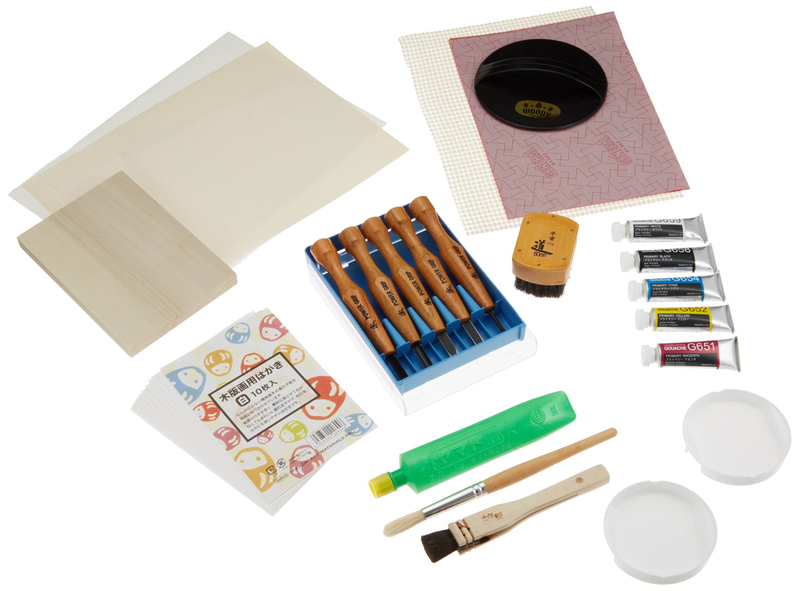 Amazon | ホルベイン × 竹笹堂 はじめての木版画セット 135171 | 版画