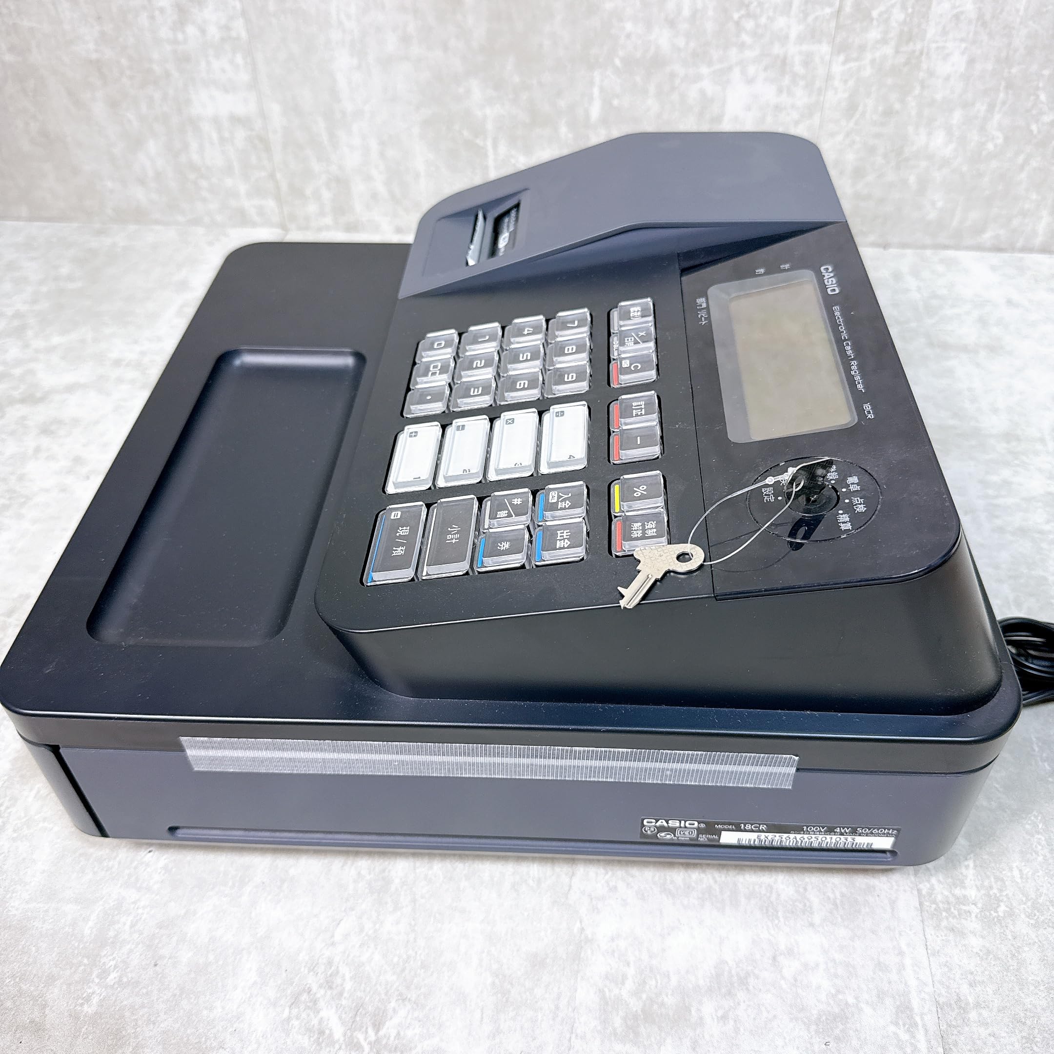 Amazon | カシオ 電子レジスター 18CR ブラック [電子レジスター