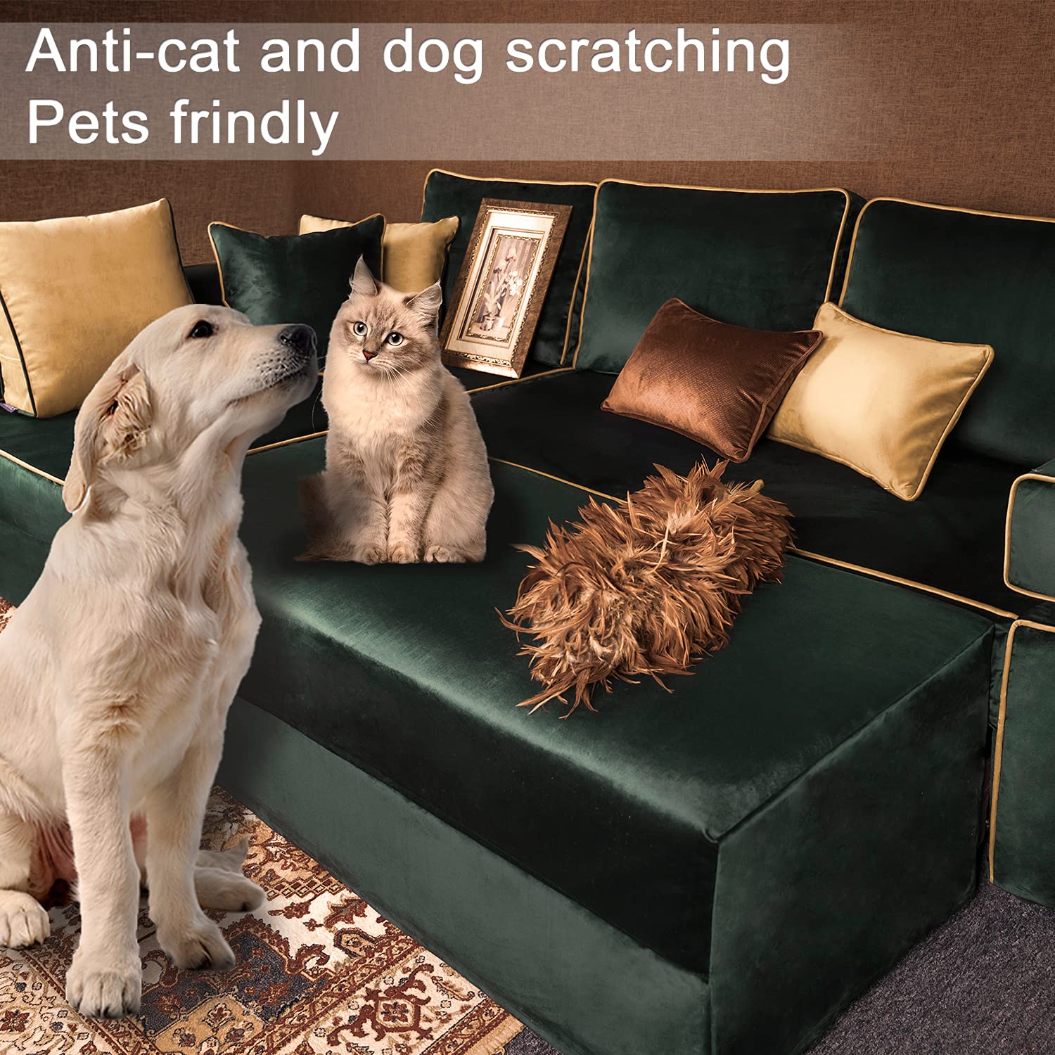 Amazon｜BACoverZone ソファカバーだけ！ フリーヘーテン 3人掛け