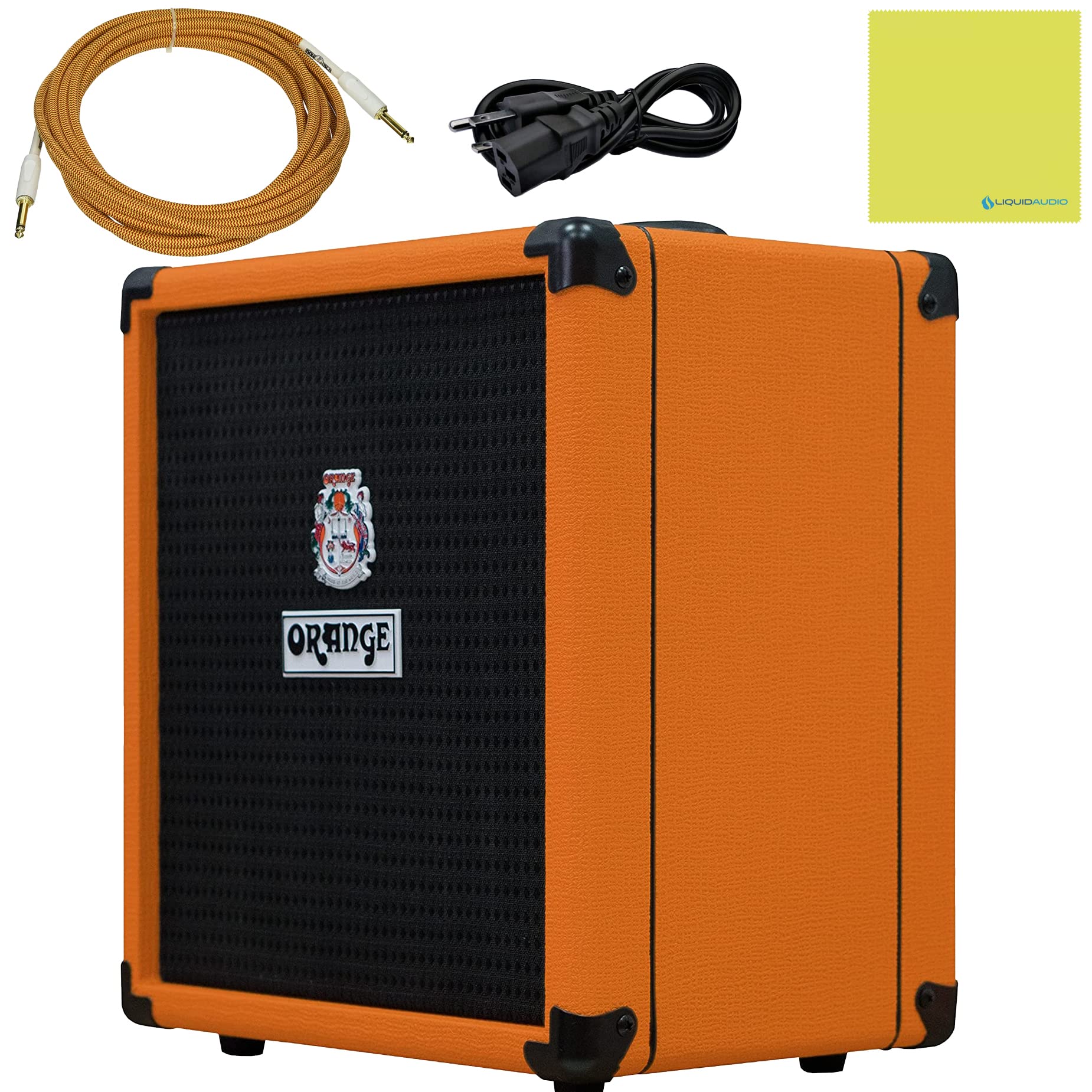 Amazon.com: Orange Crush Bass 25 Guitar Combo Amp Bundle with 10ft