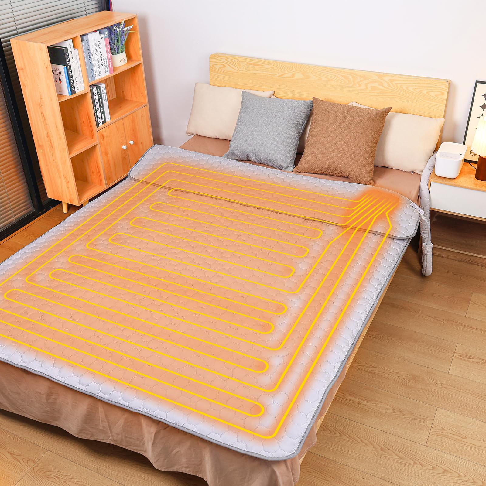 Amazon.co.jp : 温水マット 電気毛布 敷き シングル 115×195cm 【無