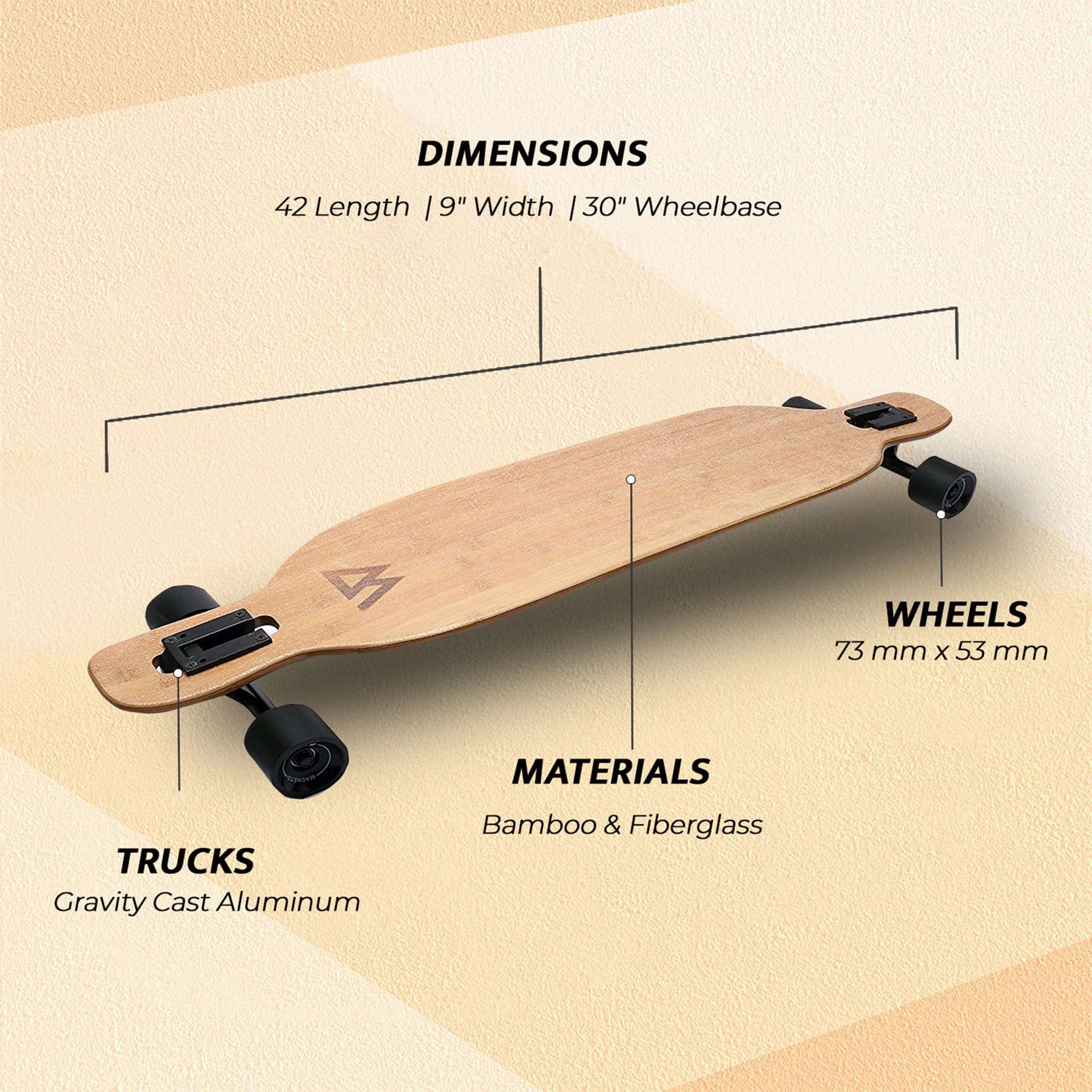 Amazon.co.jp: Magneto Longboards - Bamboo & Fiberglass Drop