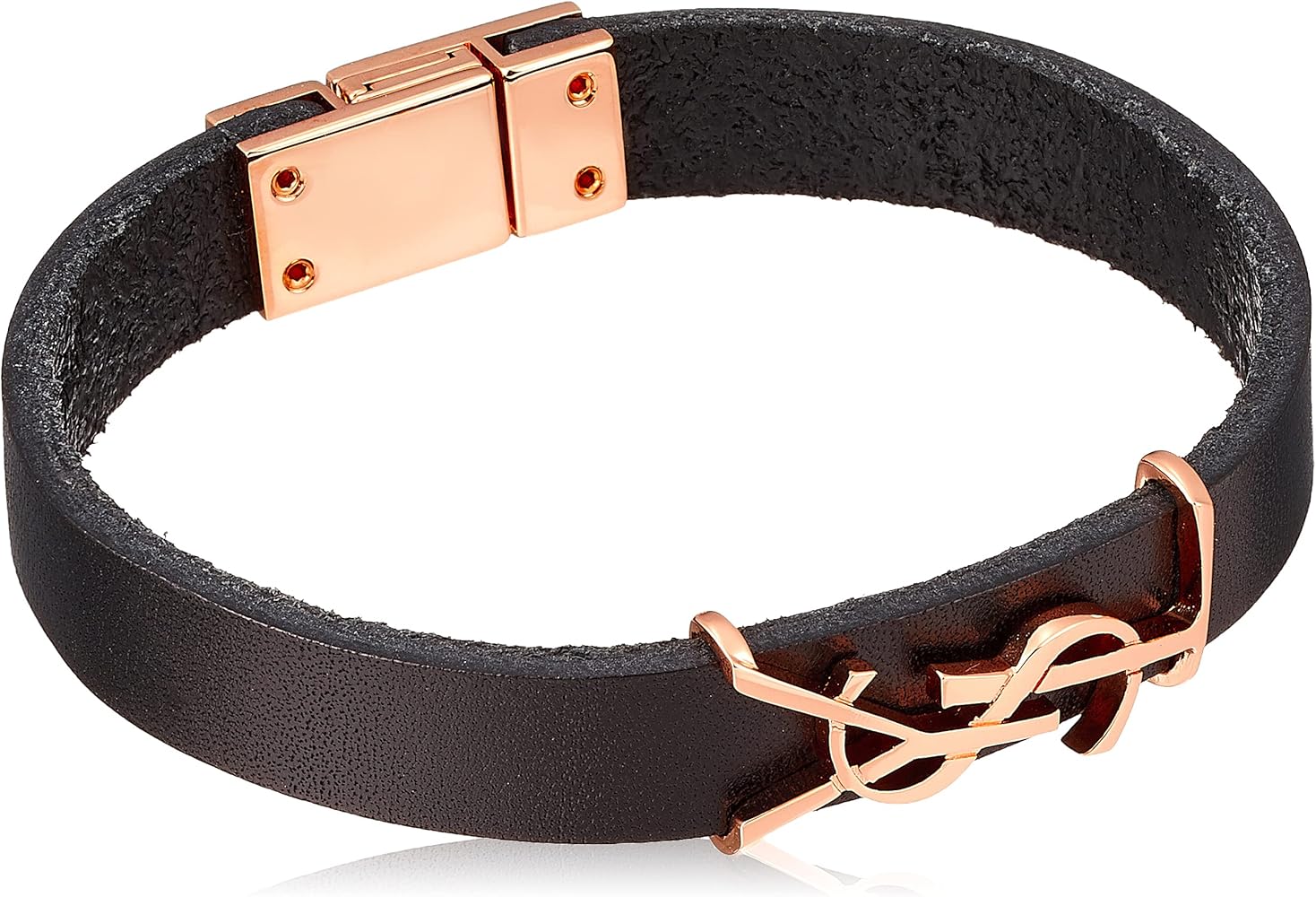 Amazon | サンローラン YSL モノグラム オピウム レザー ブレスレット