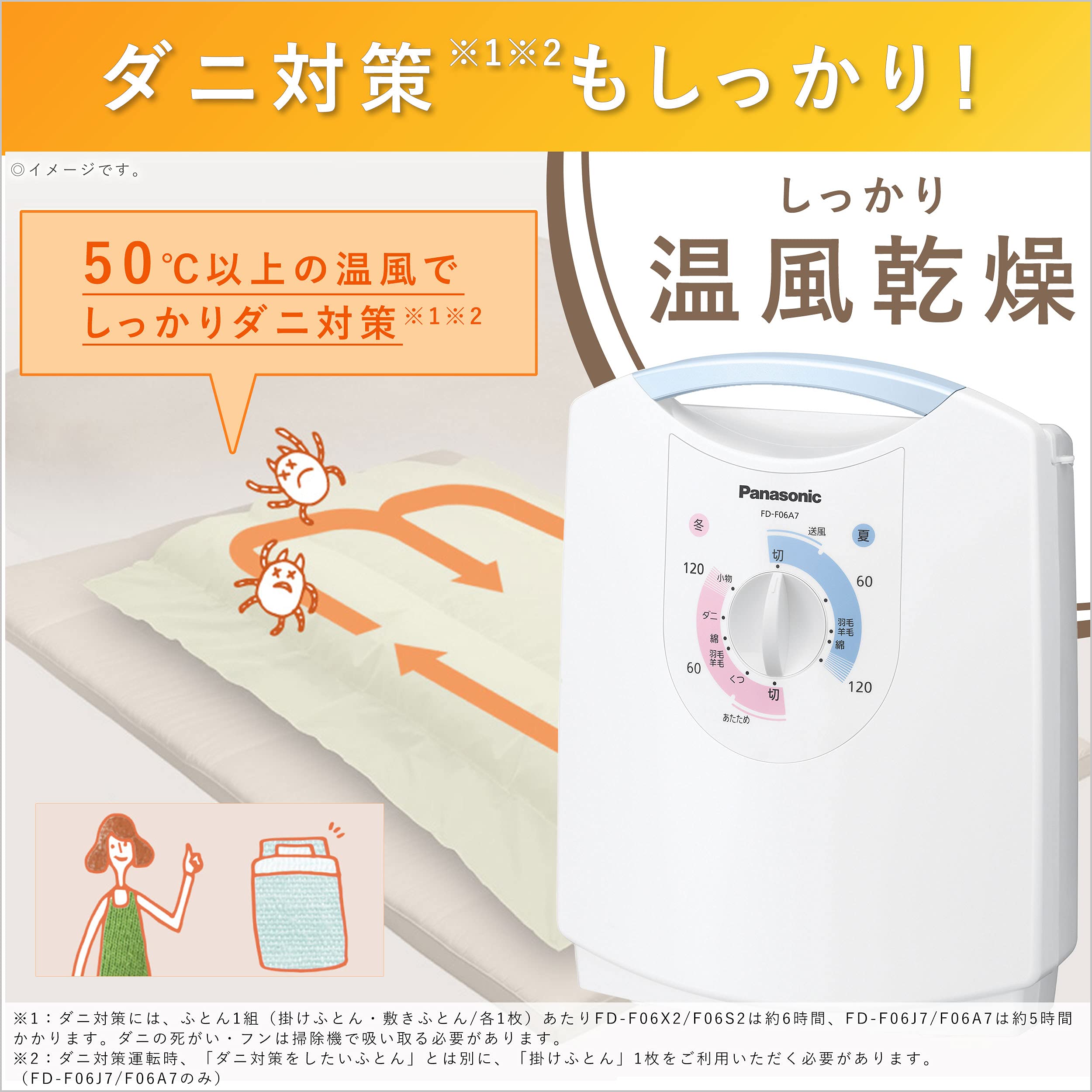 Amazon.com: Panasonic futon dryer mat type Blue Silver FD-F06A7-A