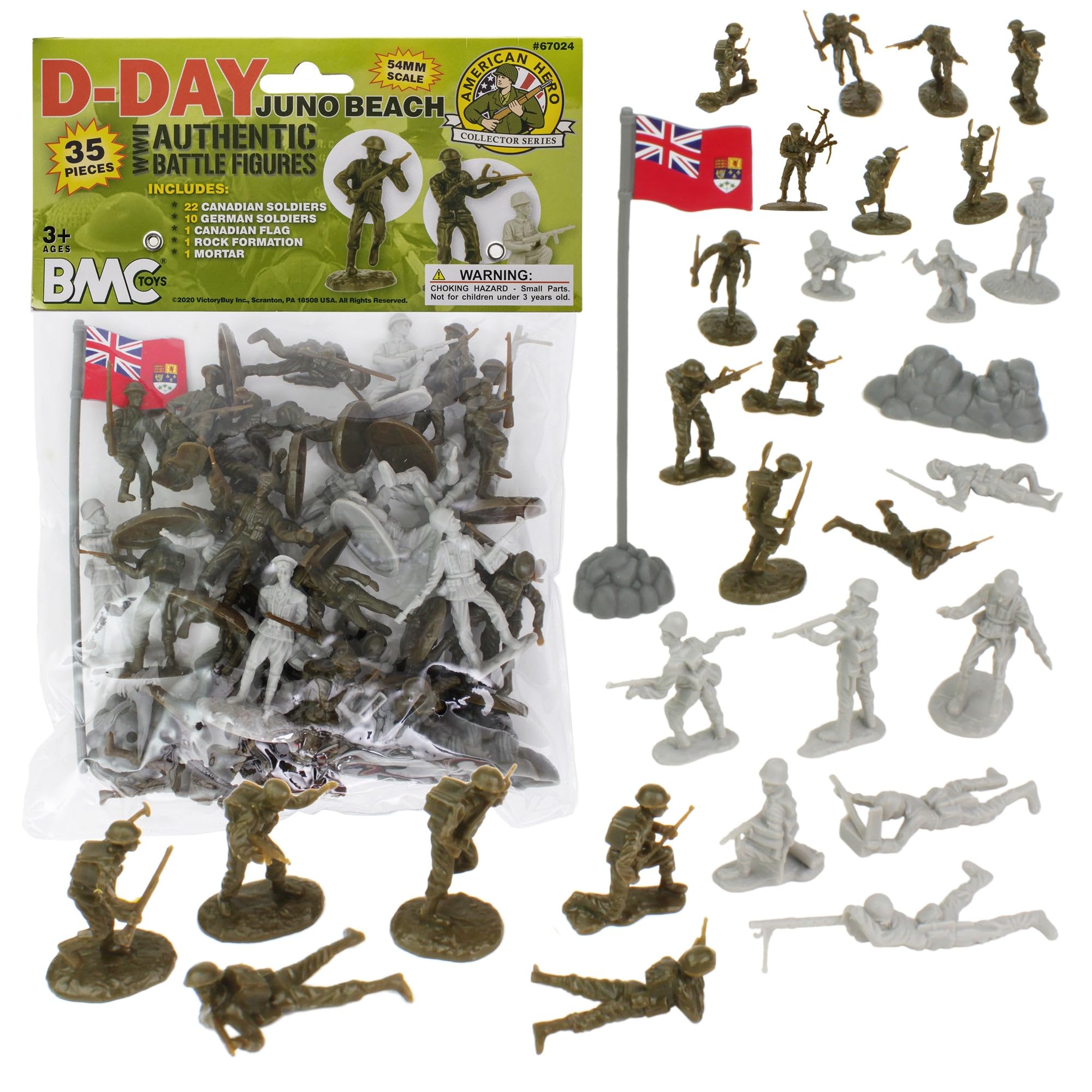 Amazon.com: BMC WW2 D-Day Juno Beach Plastic Army Men - 35pc