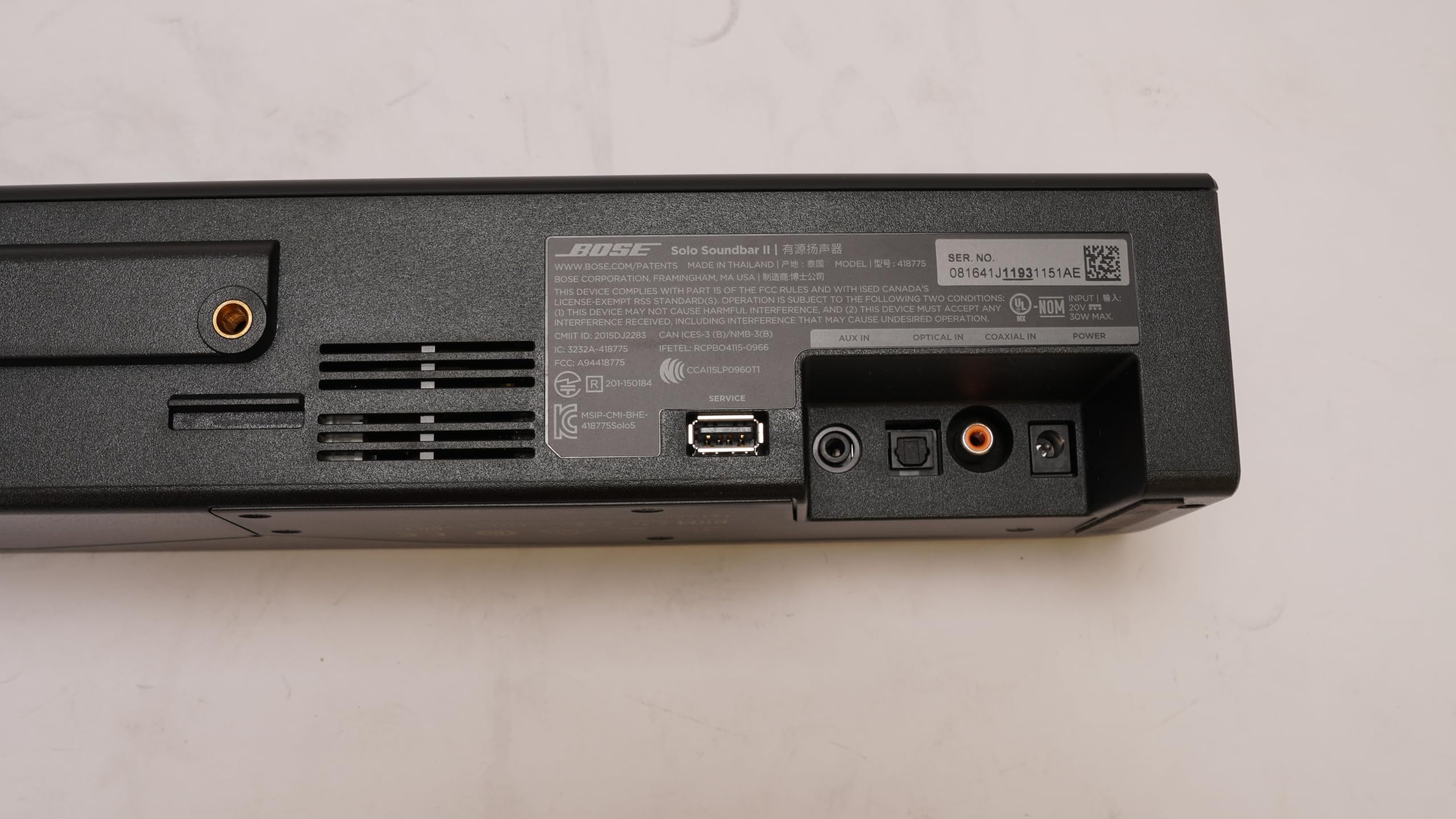 Amazon.com: Bose Solo Series II 3-Inch Soundbar with Two Angled