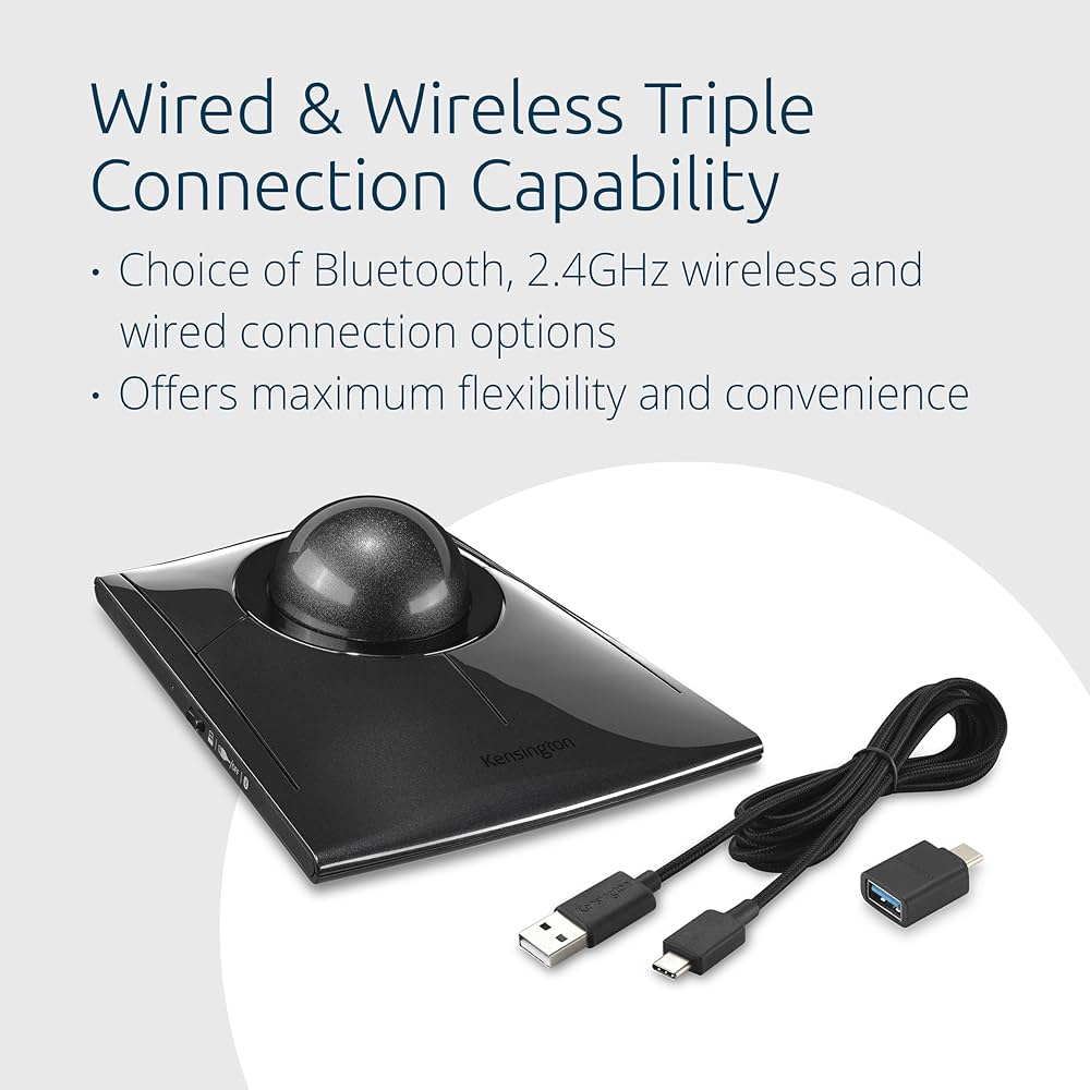 Amazon | Kensington SlimBlade™ Pro ワイヤレス トラックボール 充電