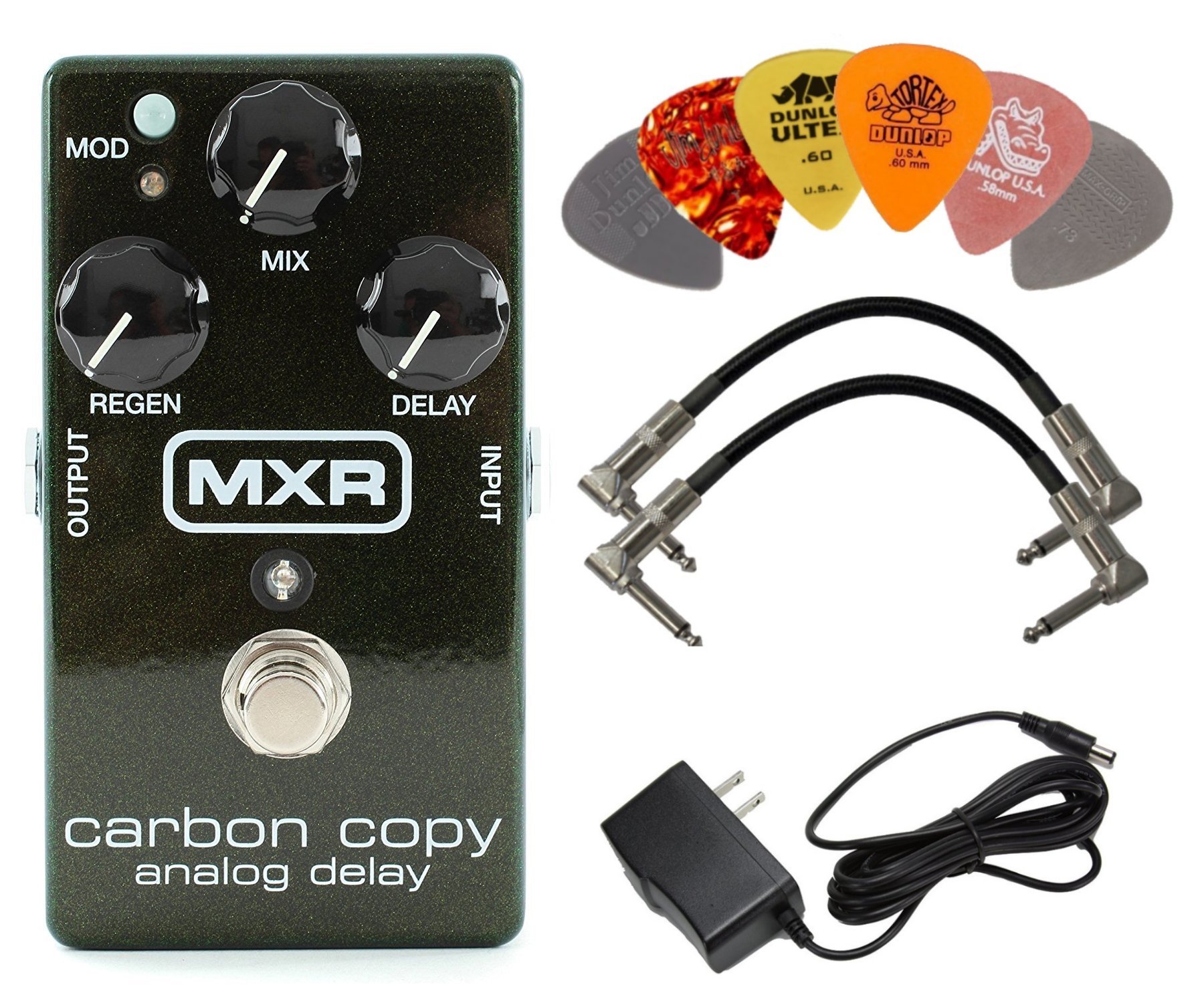 Amazon.com: MXR M169 Carbon Copy Analog Delay Pedal BUNDLE with AC