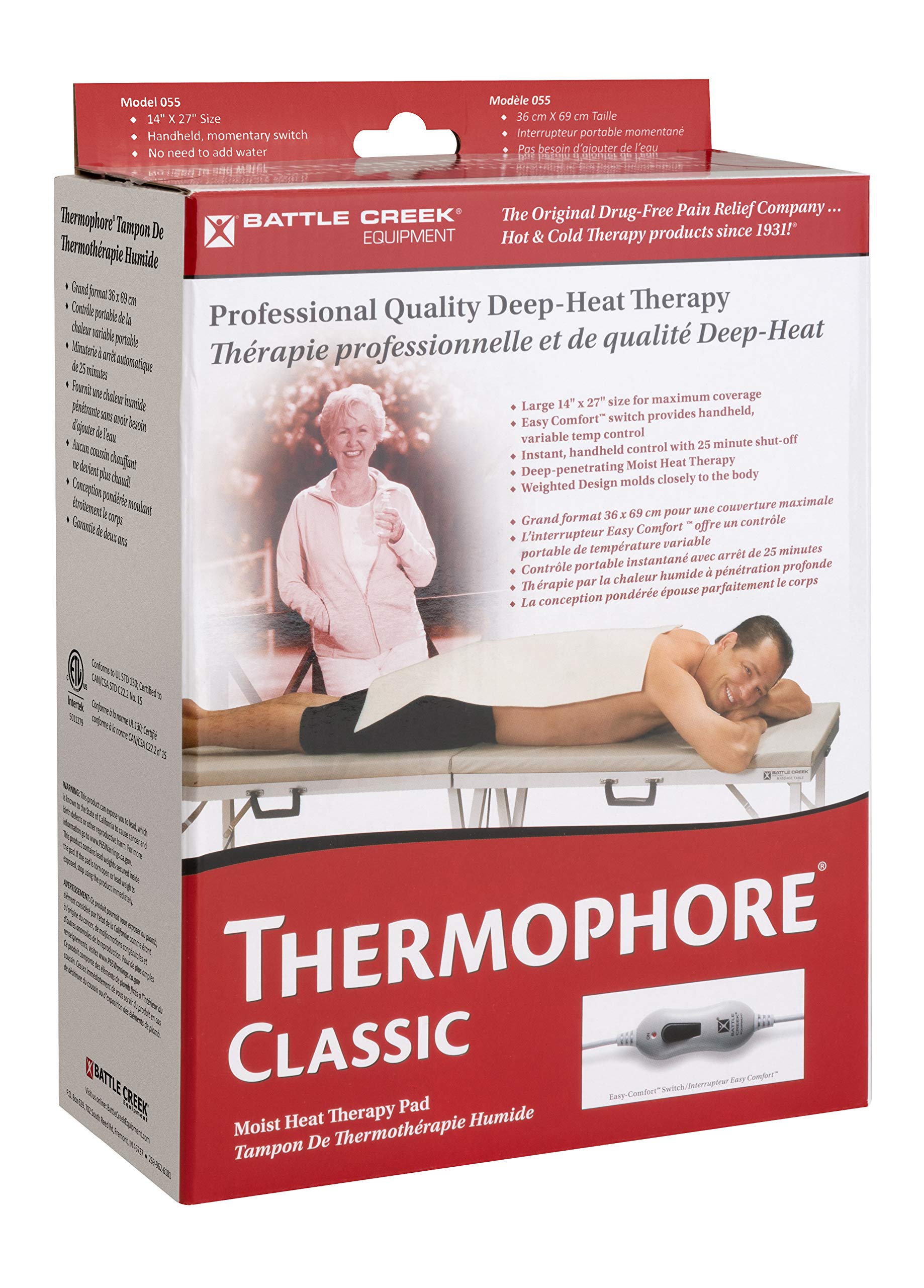 Amazon.com: Thermophore Classic Moist Heating Pad Size Large 14