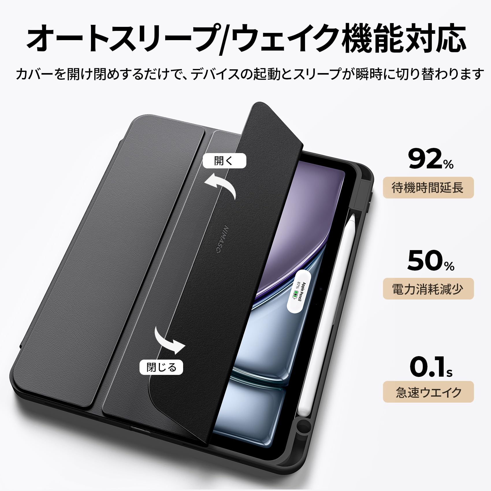 Amazon.co.jp: NIMASO iPad Air 13インチ ケース (2025)(M3) 第7世代