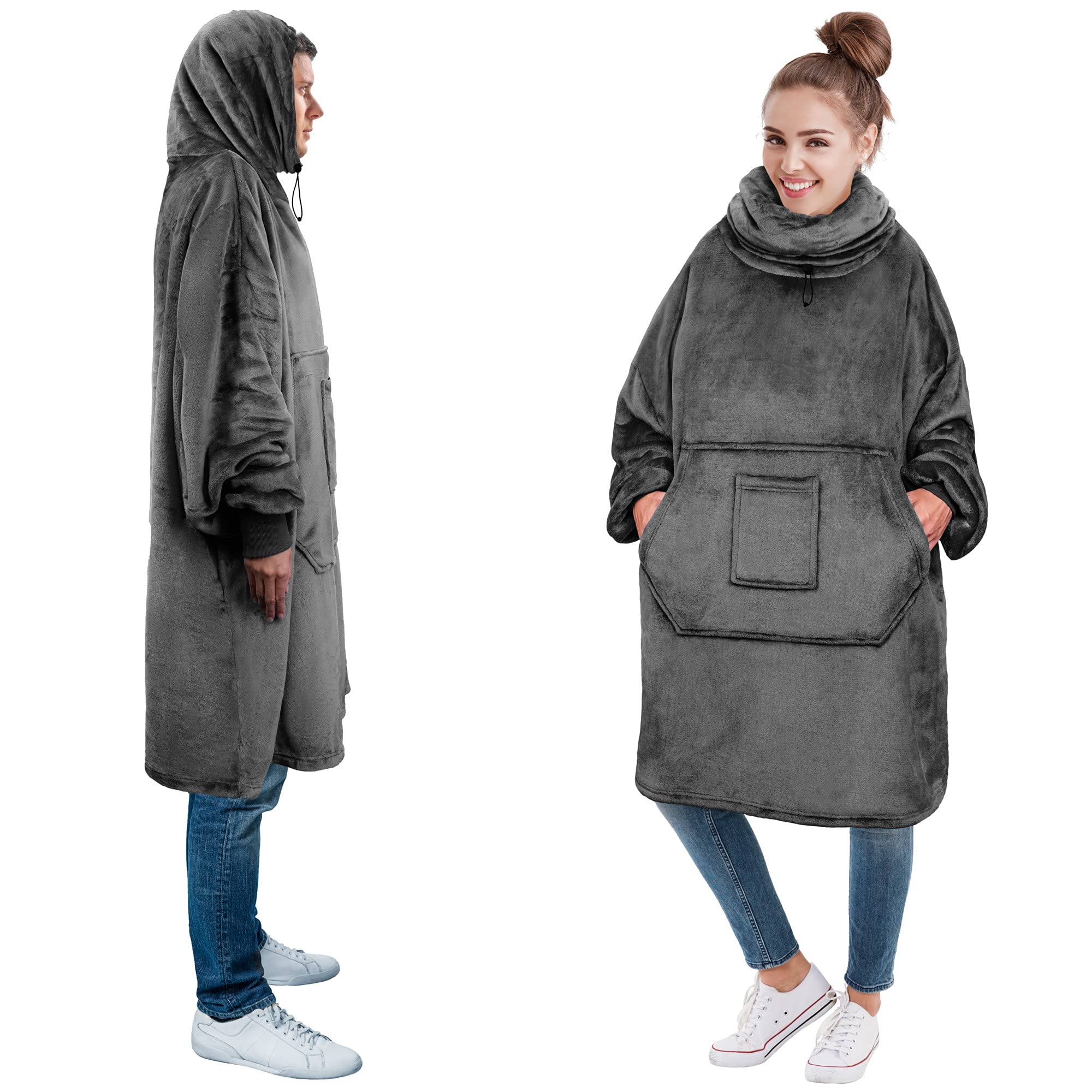 Amazon.com: PAVILIA Wearable Blanket Hoodie for Women Men
