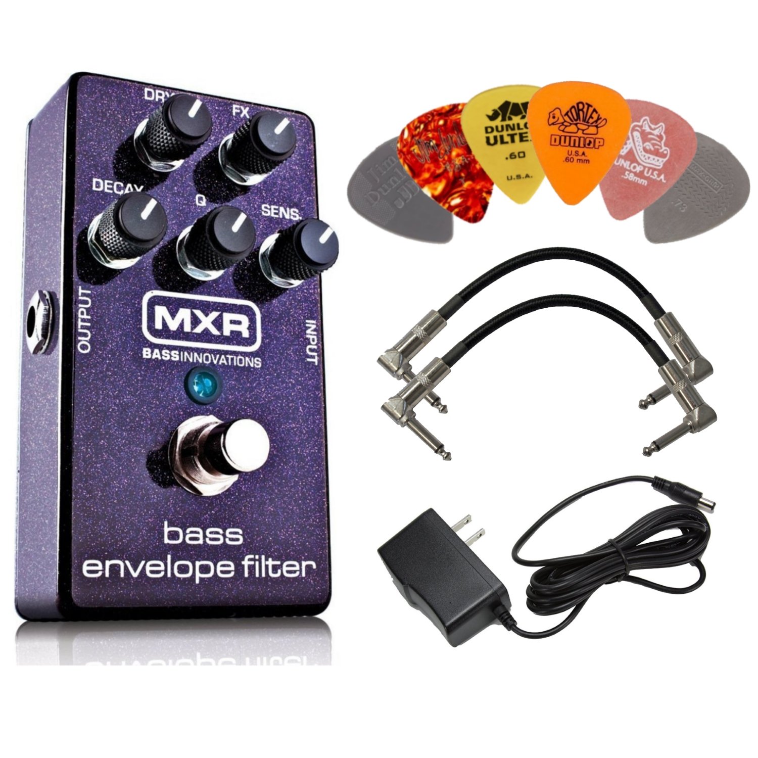Amazon.com: MXR M82 Bass Envelope Filter Effects Pedal BUNDLE with