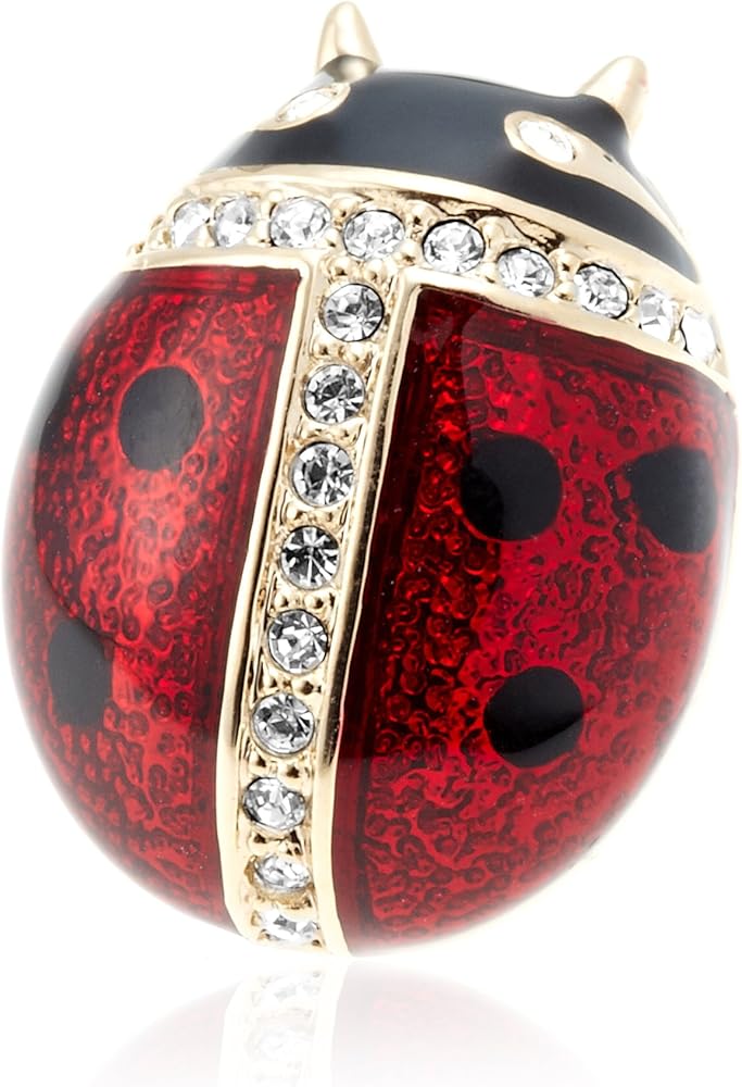 Amazon | [グロッセ] Grosse てんとう虫 ブローチ [保証書付] GJ30163