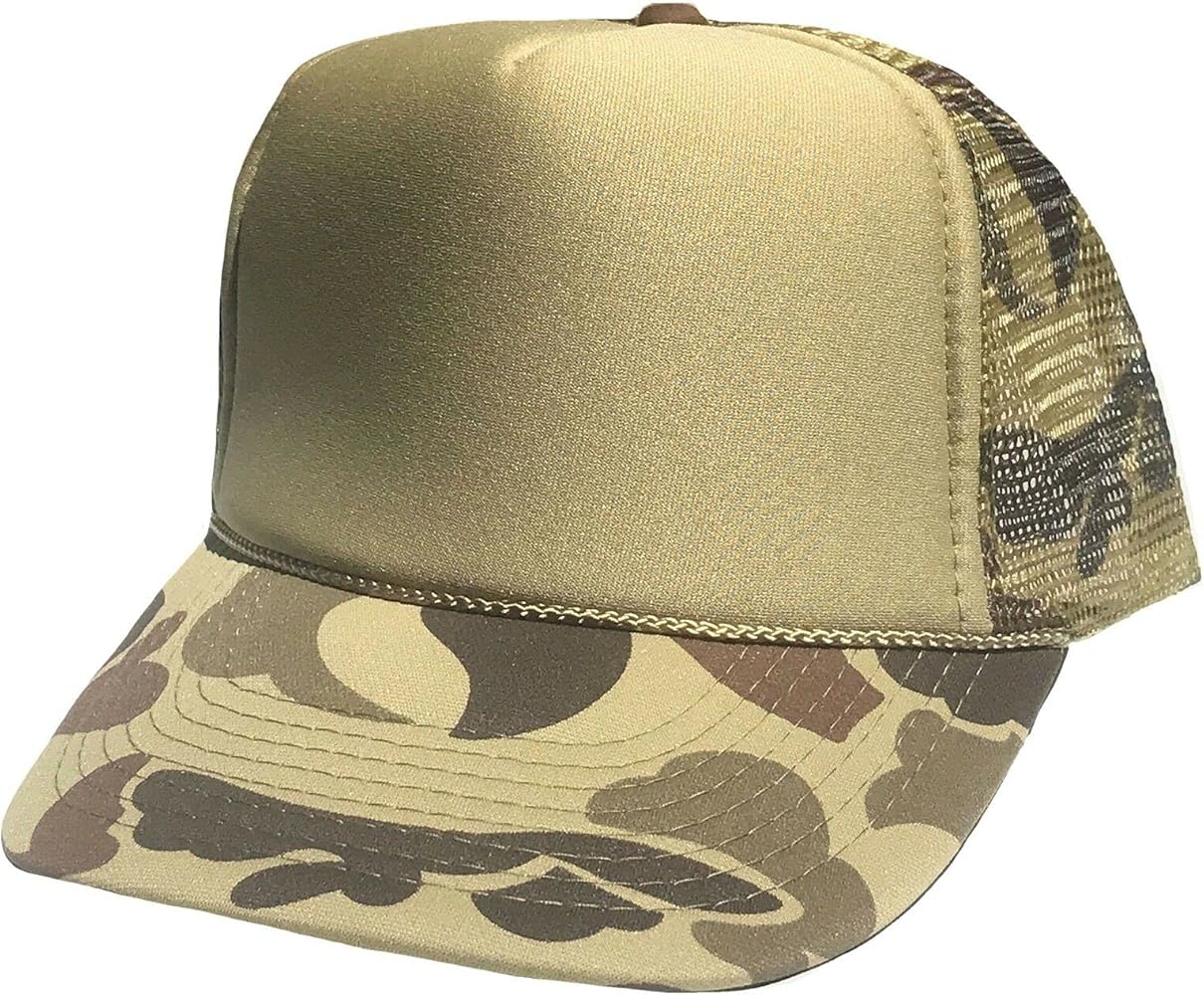 Impecgear Two Tone Camo Hunting Trucker Baseball Foam Mesh Hats