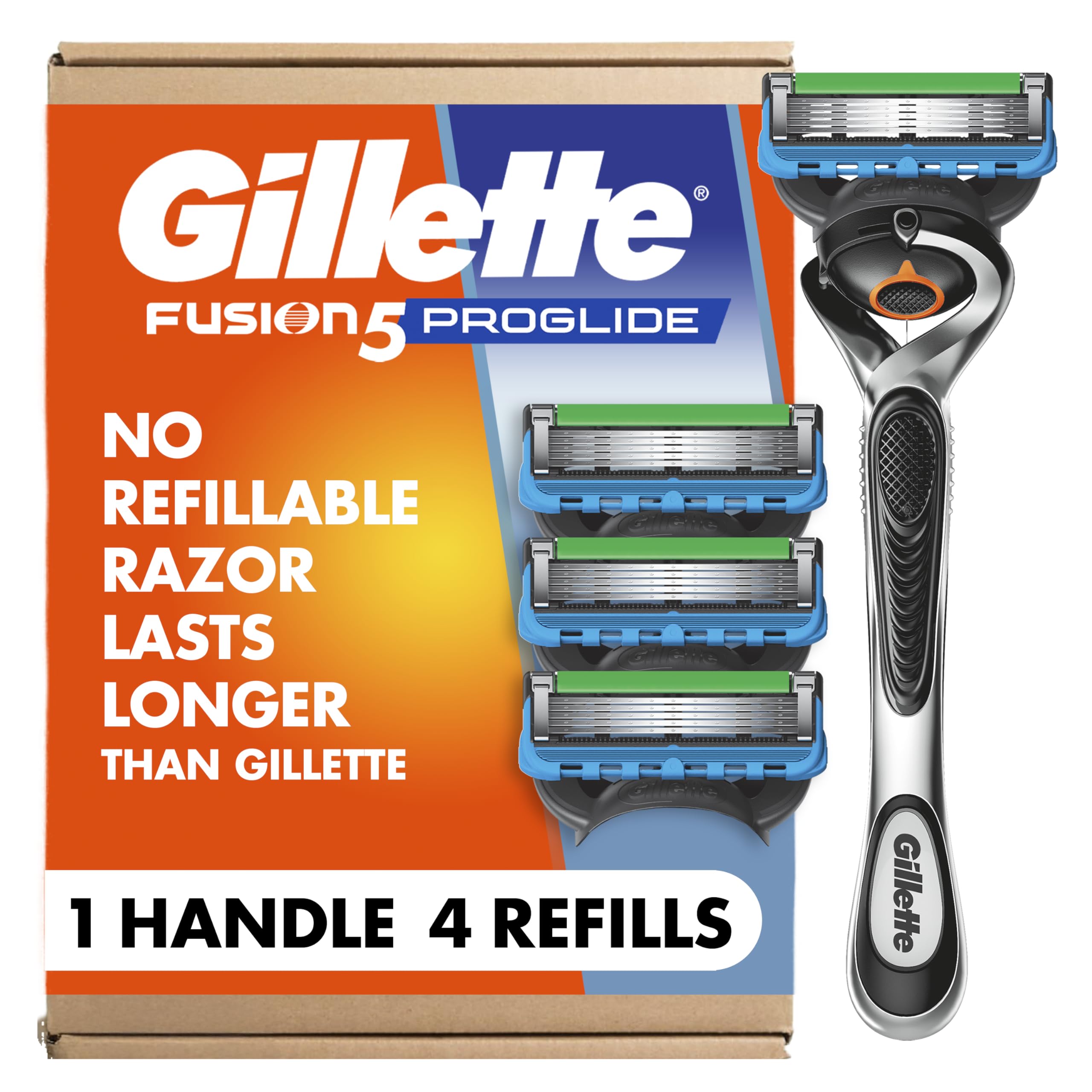 Amazon.com: Gillette Fusion ProGlide Razor for Men, Handle + 4