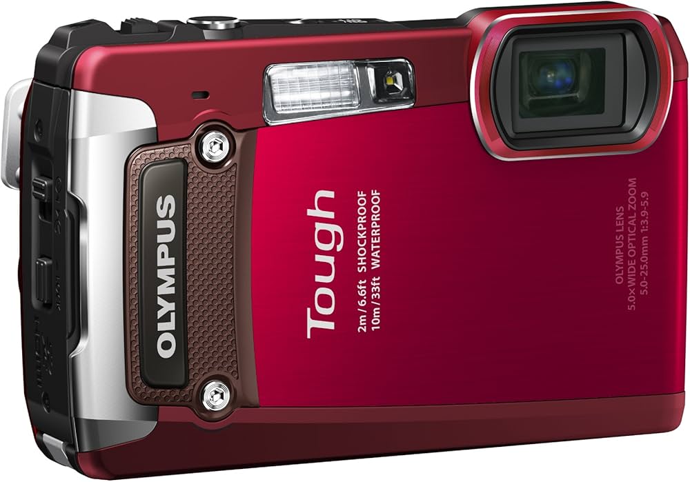 Amazon | OLYMPUS デジタルカメラ TG-820 レッド 10m防水 2m耐落下衝撃