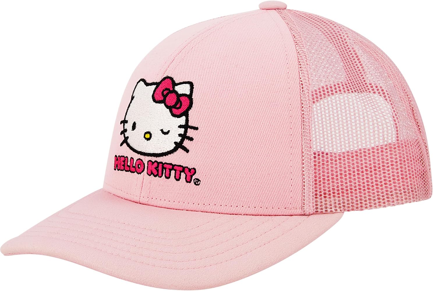 Hello Kitty Trucker Hat, Women's Adjustable Snapback Baseball Cap
