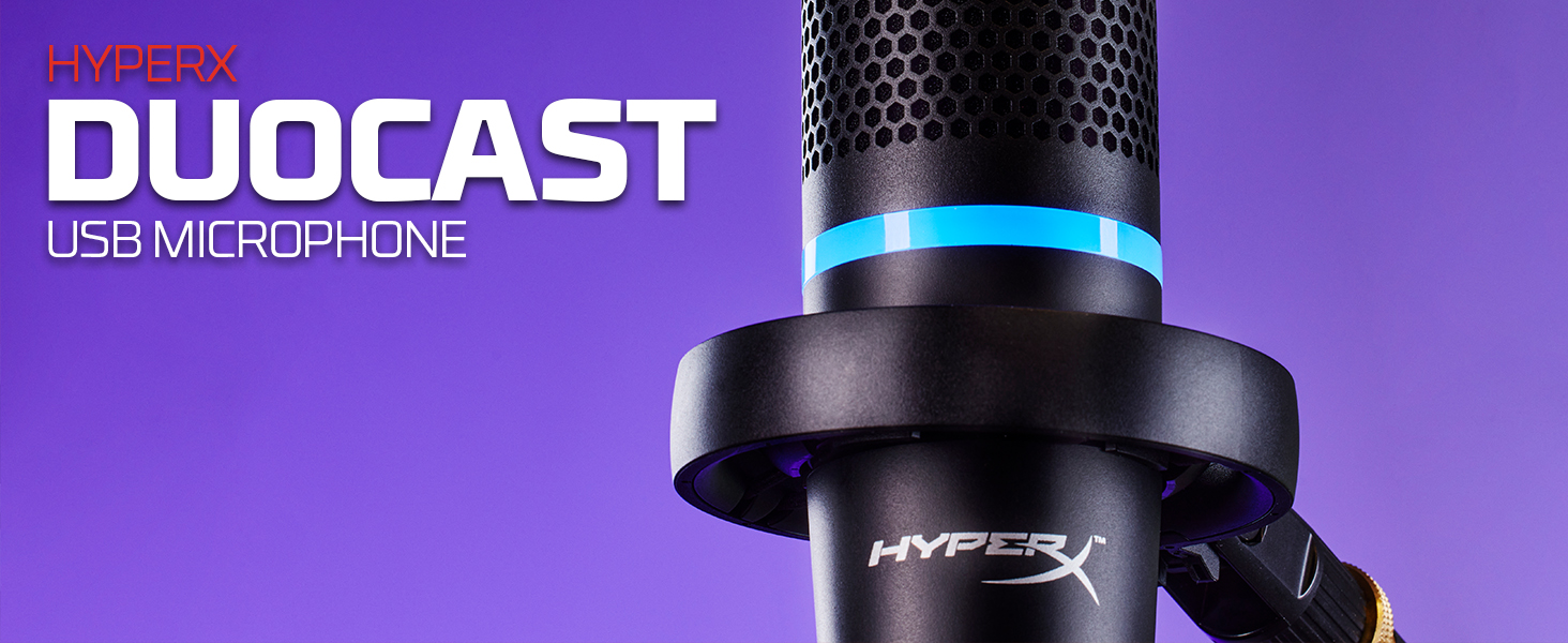 Amazon.com: HyperX DuoCast – RGB USB Condenser Microphone for PC
