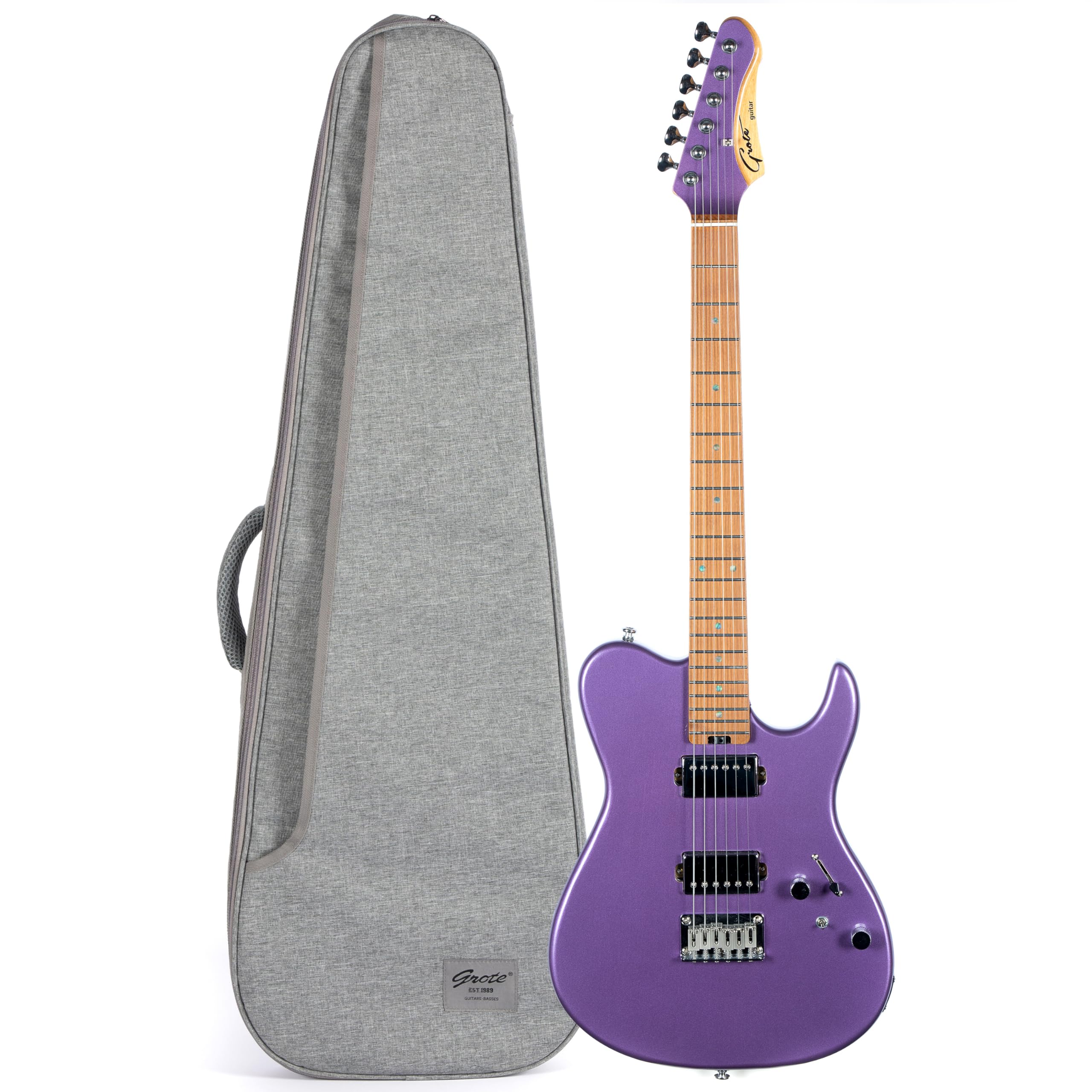 Amazon | Grote GTLM-2 ソリッドボディエレクトリックギター、焼き