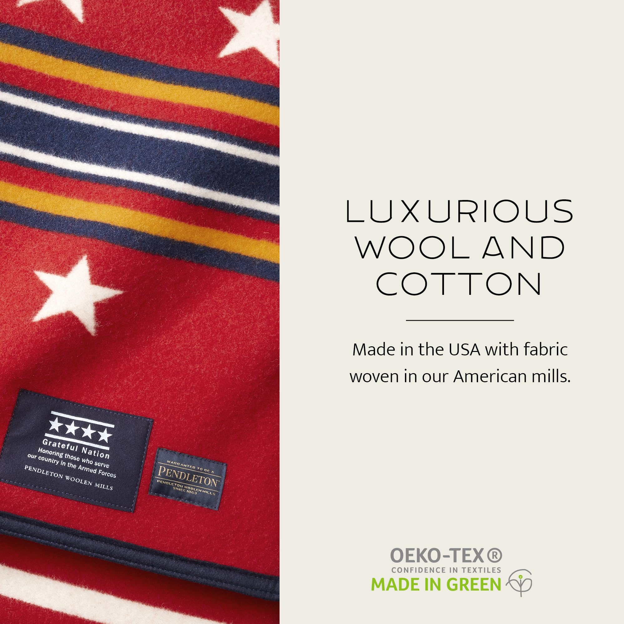 Amazon.com: Pendleton Jacquard Napped Throw Blanket 64