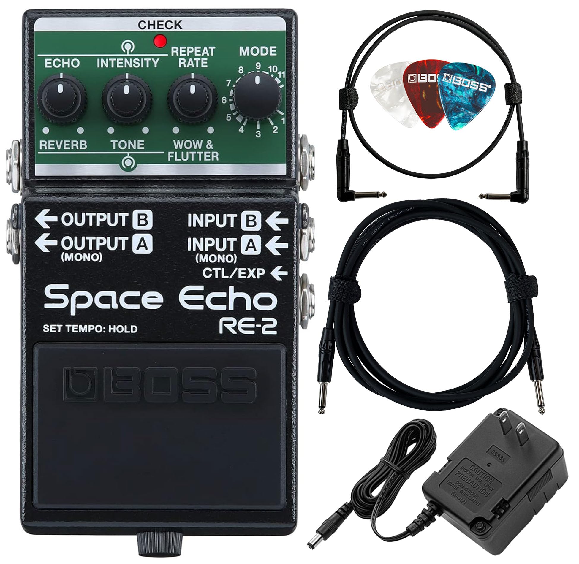 Amazon.com: Boss RE-2 Space Echo Delay and Reverb Effects Bundle