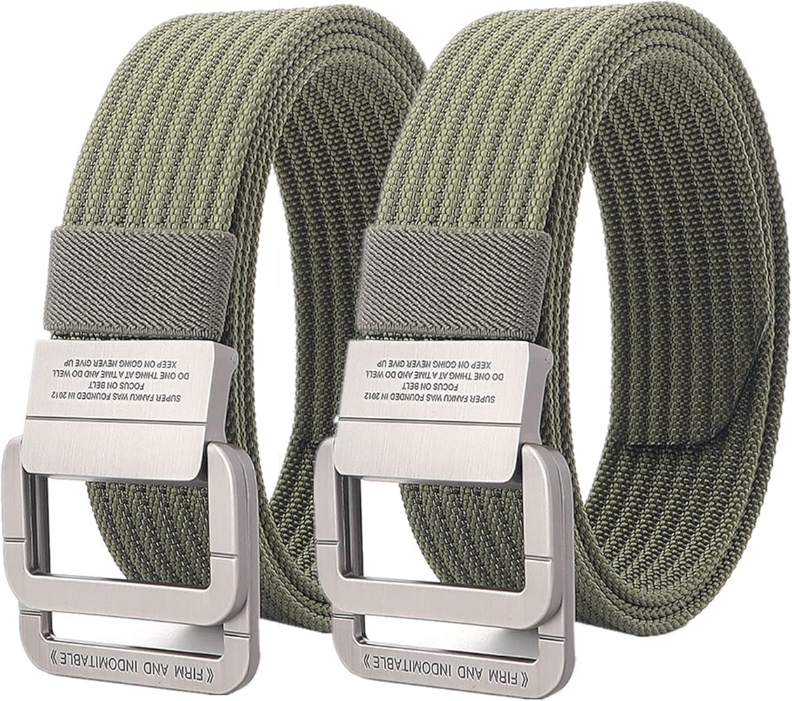 YunYunStrap Belts for Men, Nylon Adjustable Military Tactical Belt