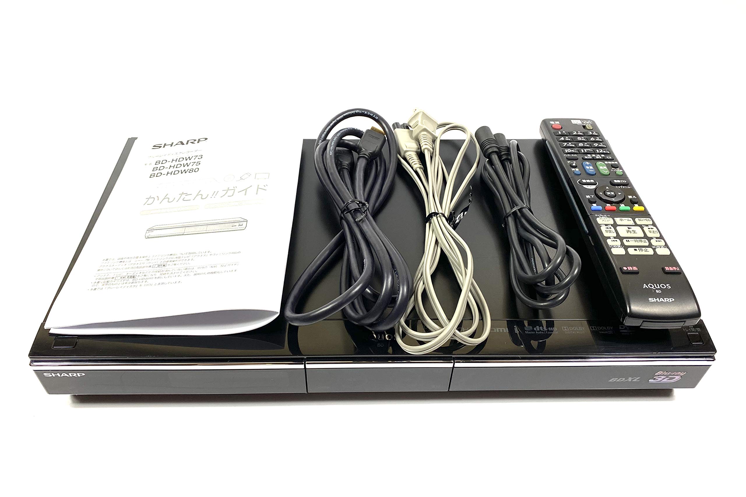 SHARP】ブルーレイディスクレコーダーBD-HDW80 2011年 シャープ AQUOS