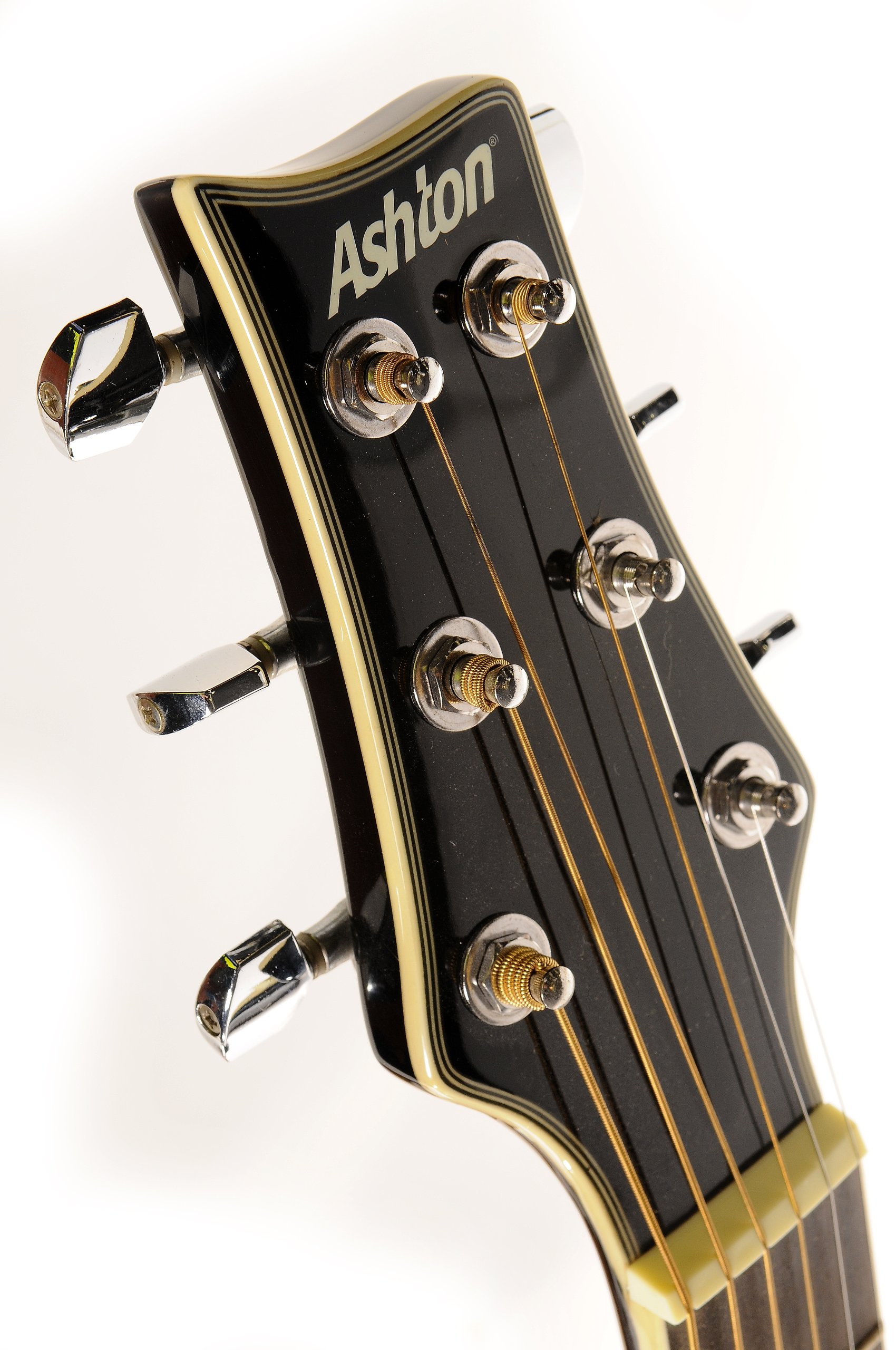 Ashton SL Series SL29CEQBK Slim-Line Acoustic/Electric Guitar with