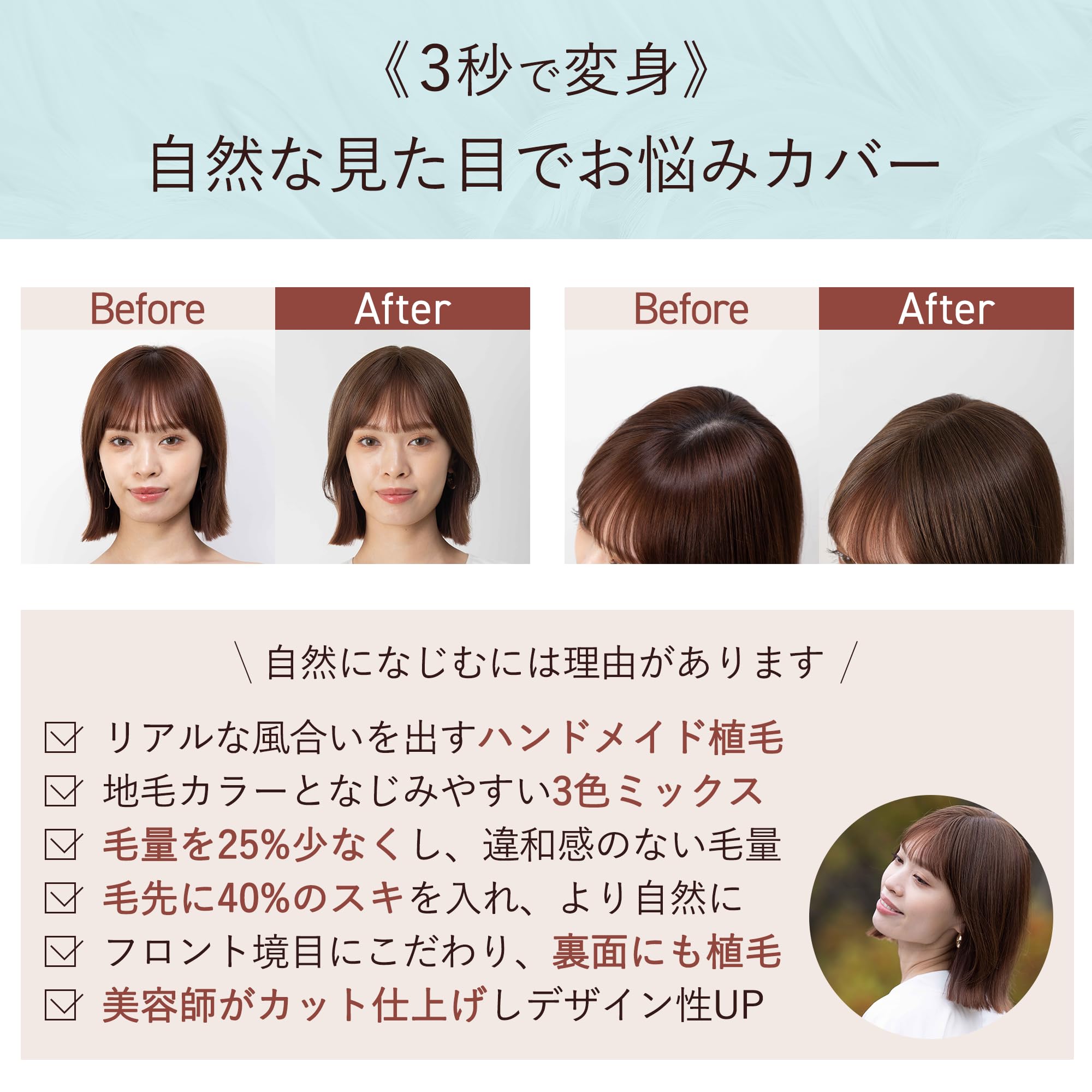 Amazon.co.jp: ちょいぷらす 部分ウィッグ シートエクステ シート