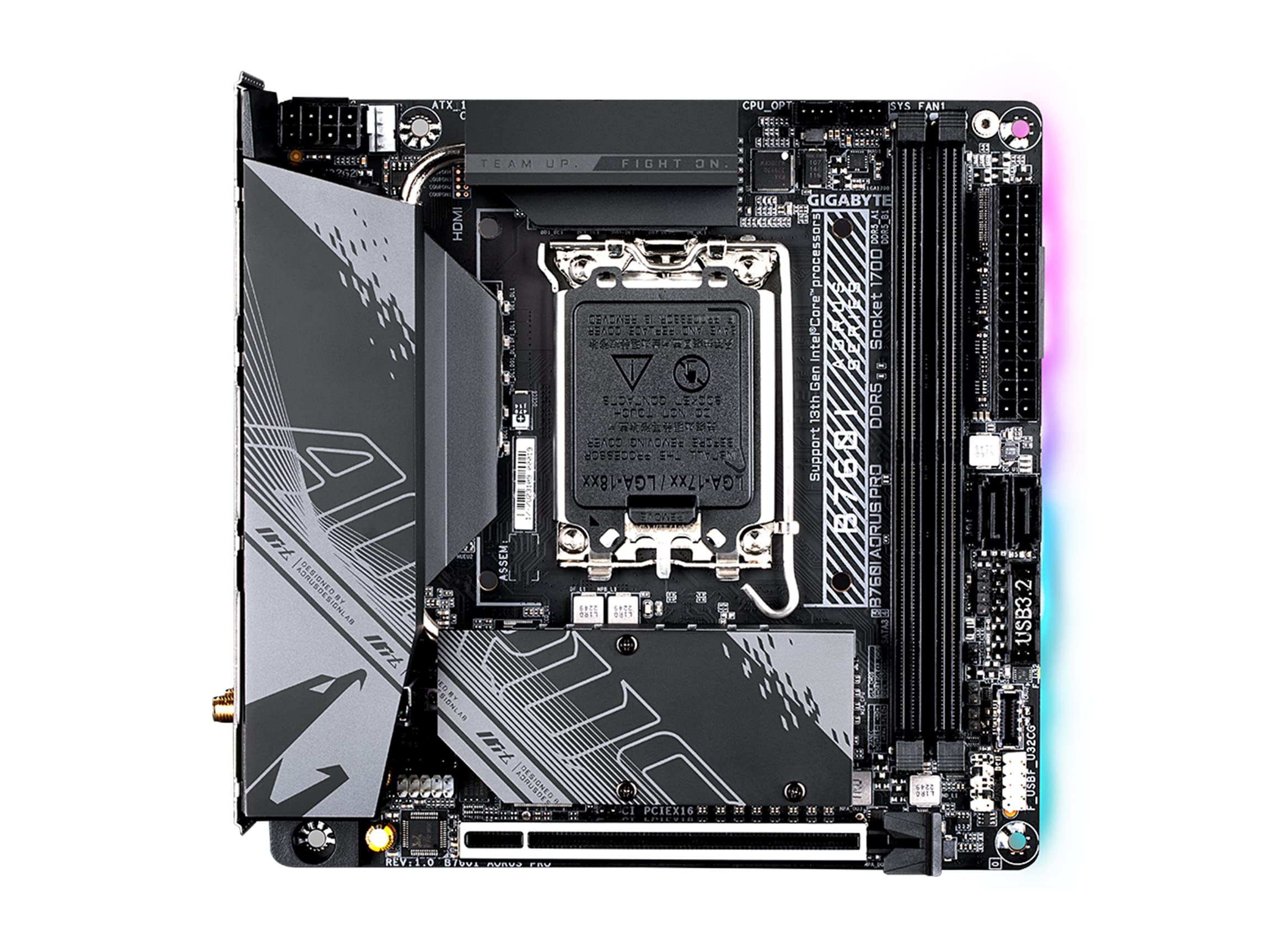 Amazon.com: GIGABYTE B760I AORUS PRO Intel LGA 1700 B760 Mini-ITX