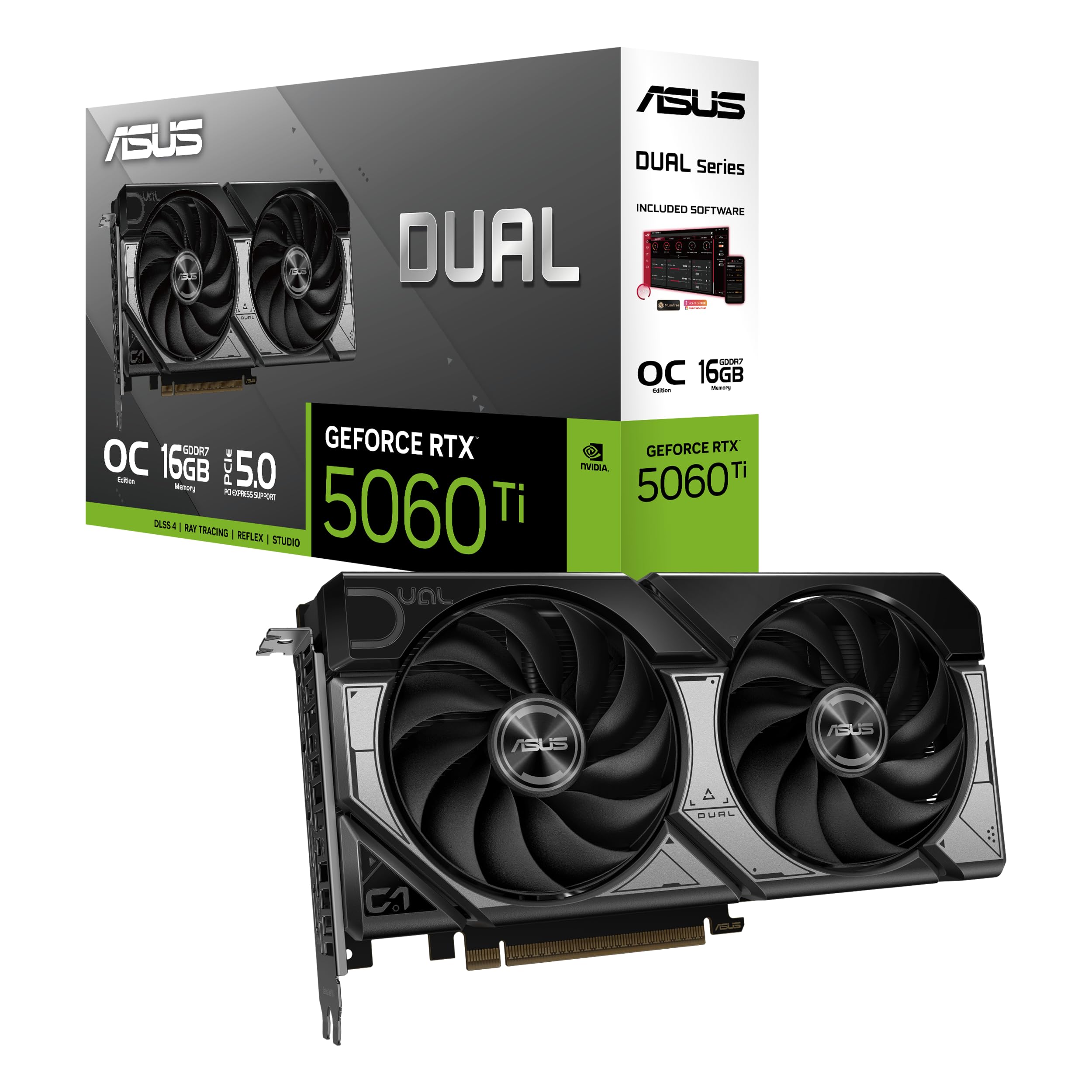 Amazon | ASUS Dual GeForce RTX 5060 Ti 16GB GDDR7 OC Edition (PCIe