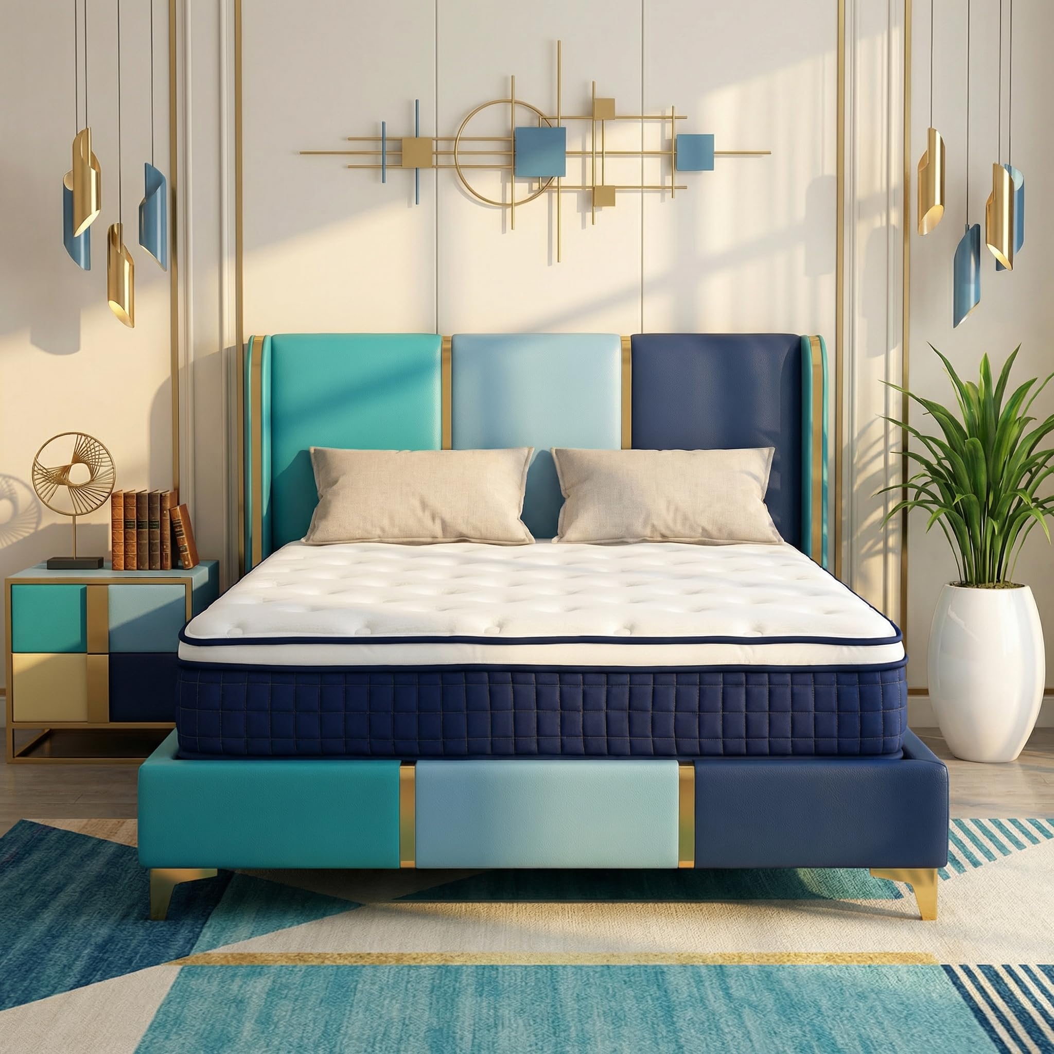 Amazon.co.jp: Hsuener マットレス ポケットコイル 厚さ25cm 高反発