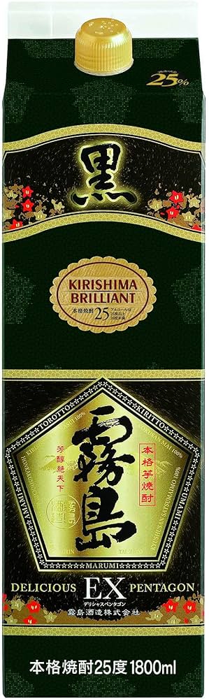 Amazon.co.jp: 焼酎 芋焼酎 黒霧島EXパック 1.8L12本（2ケース分