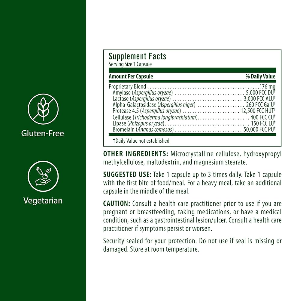 Amazon.com: Flora - Enzyme Blend of Seven Vegetarian Enzymes