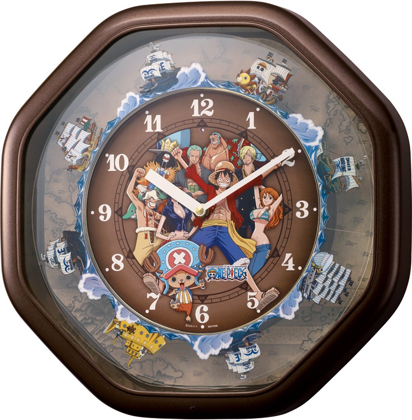 Amazon.co.jp: リズム時計 ONE PIECE ( ワンピース ) からくり