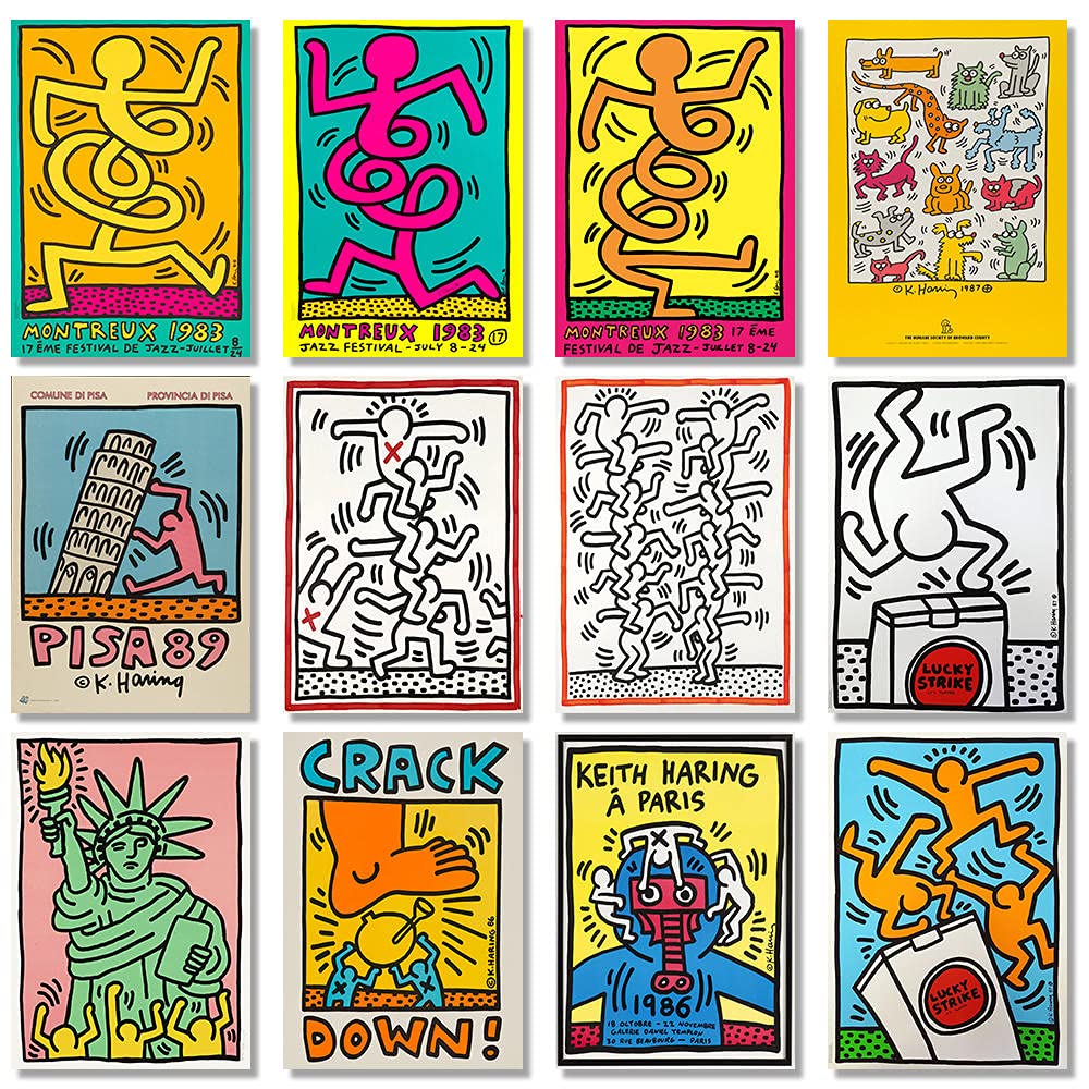Amazon.co.jp: Keith Haring キース・ヘリングポスターセット抽象