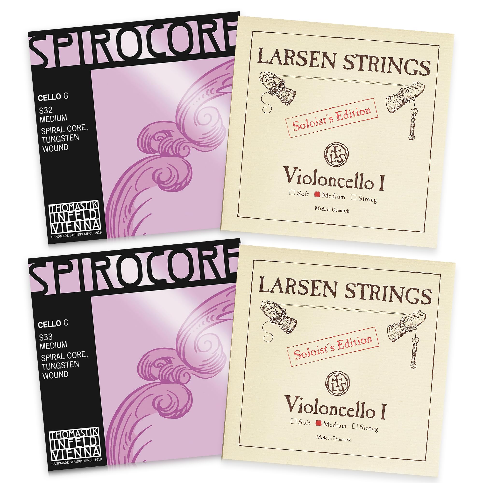 Amazon.com: Thomastik-Infeld Spirocore Tungsten and Larsen Cello
