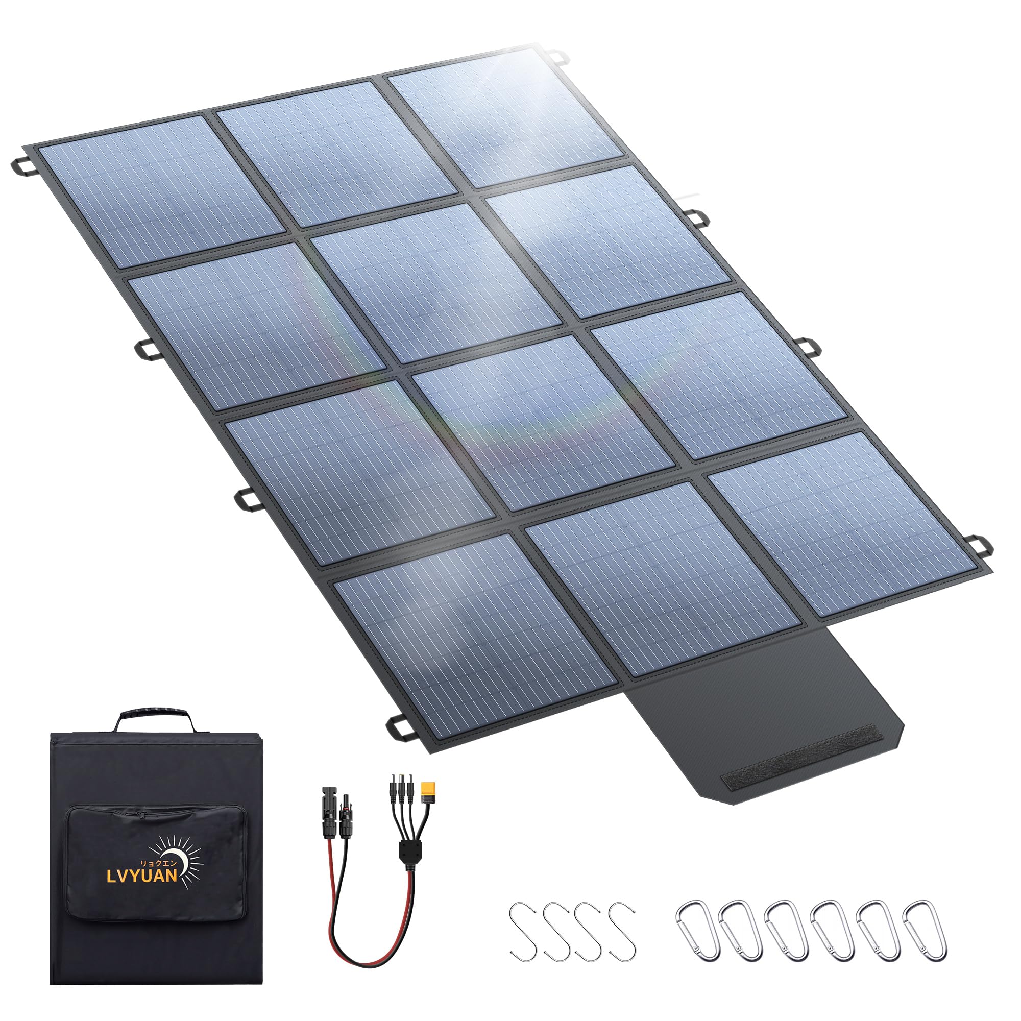 Amazon.co.jp: 【500W超高出力＆超軽量折り畳み式】LVYUAN ソーラー