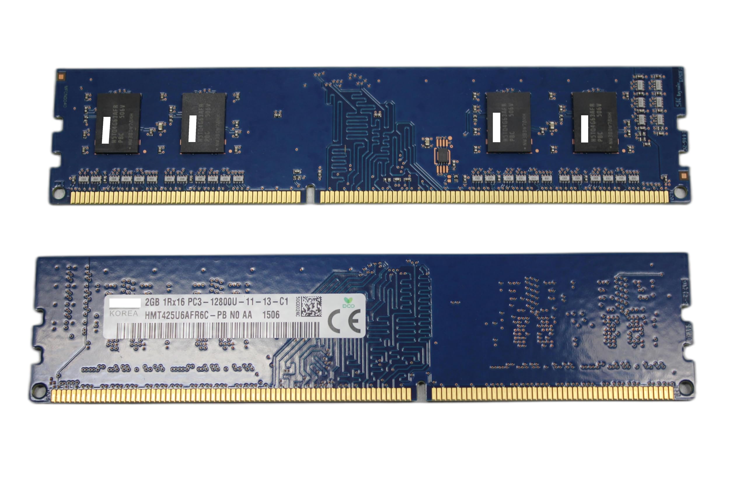 SK Hynix 2GB DDR3 1Rx16 PC3-12800U HMT425U6AFR6C-PB Desktop RAM